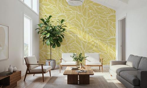 Fern Cut-Outs Pattern, Citrus