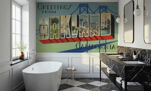 Greetings from Oakland - Screenprint Postcard
