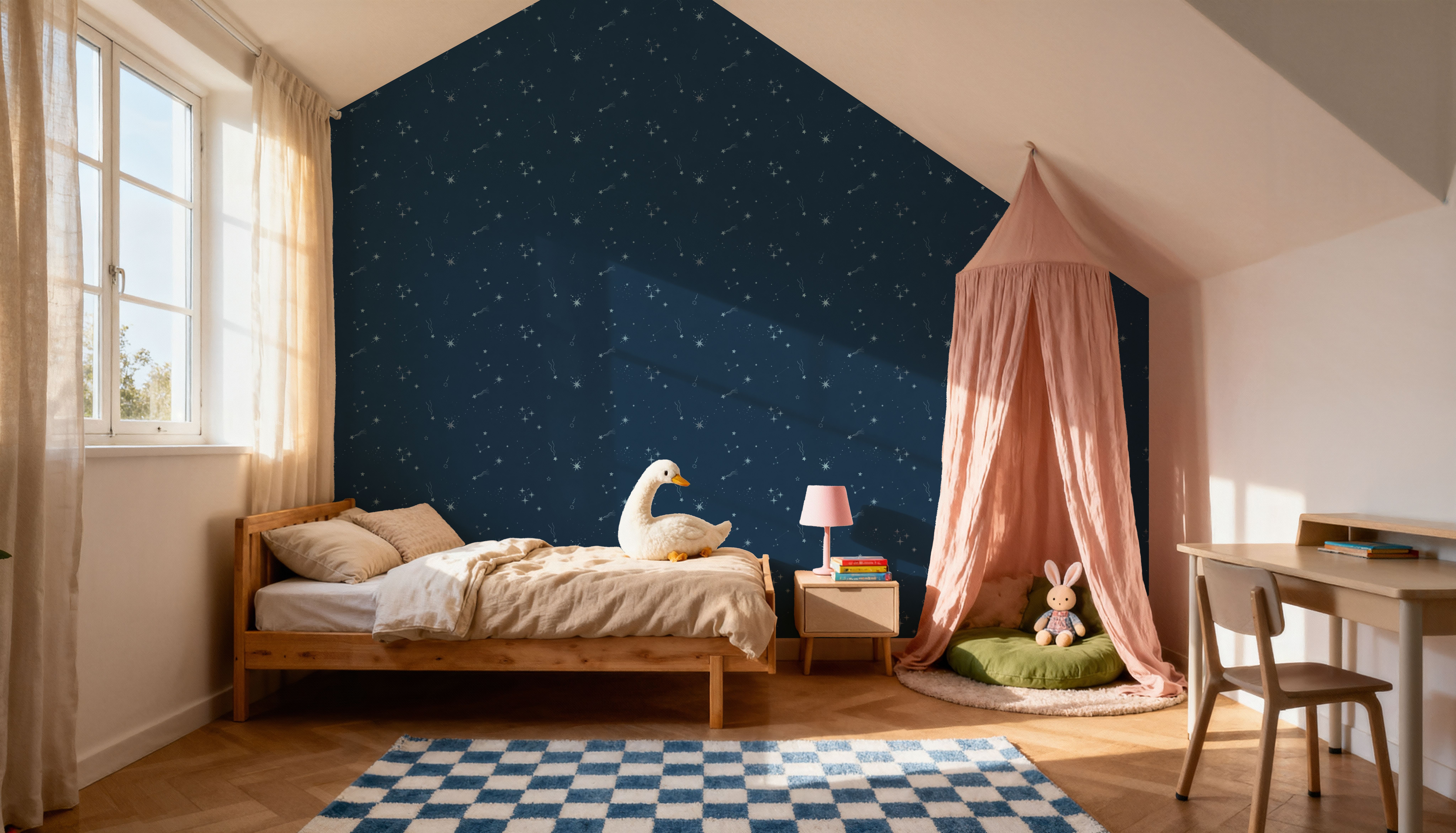 Stardust, Sky Blue on Space