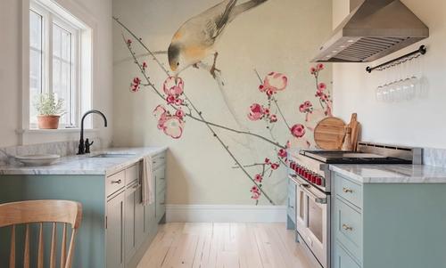 Songbird on Blossom Branch