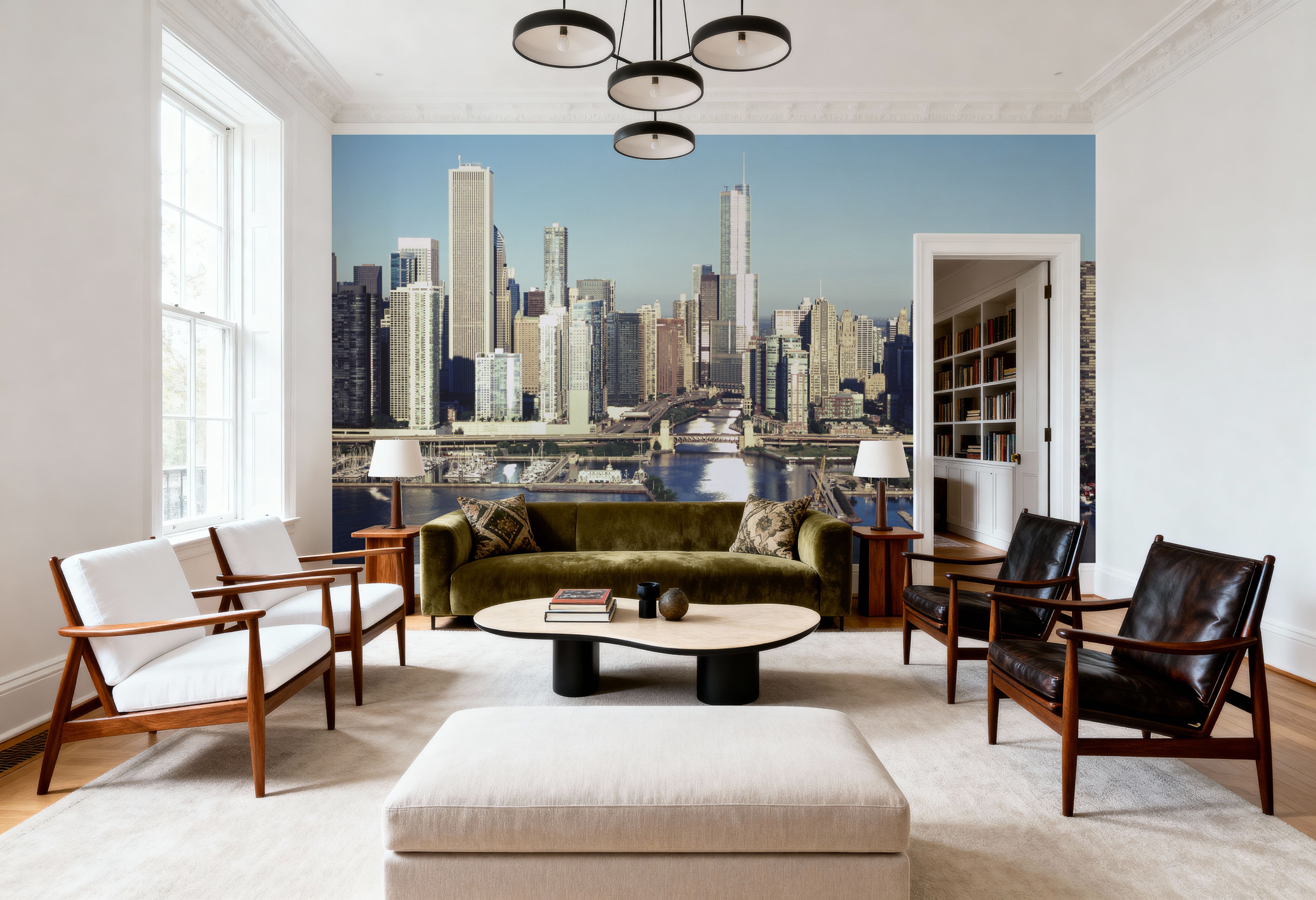 Harbor City Reflection, Tapeten