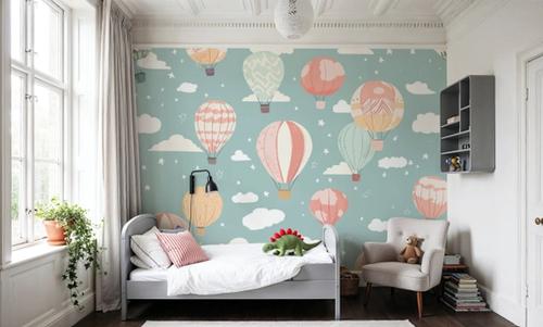 Hot Air Balloon Cloudy