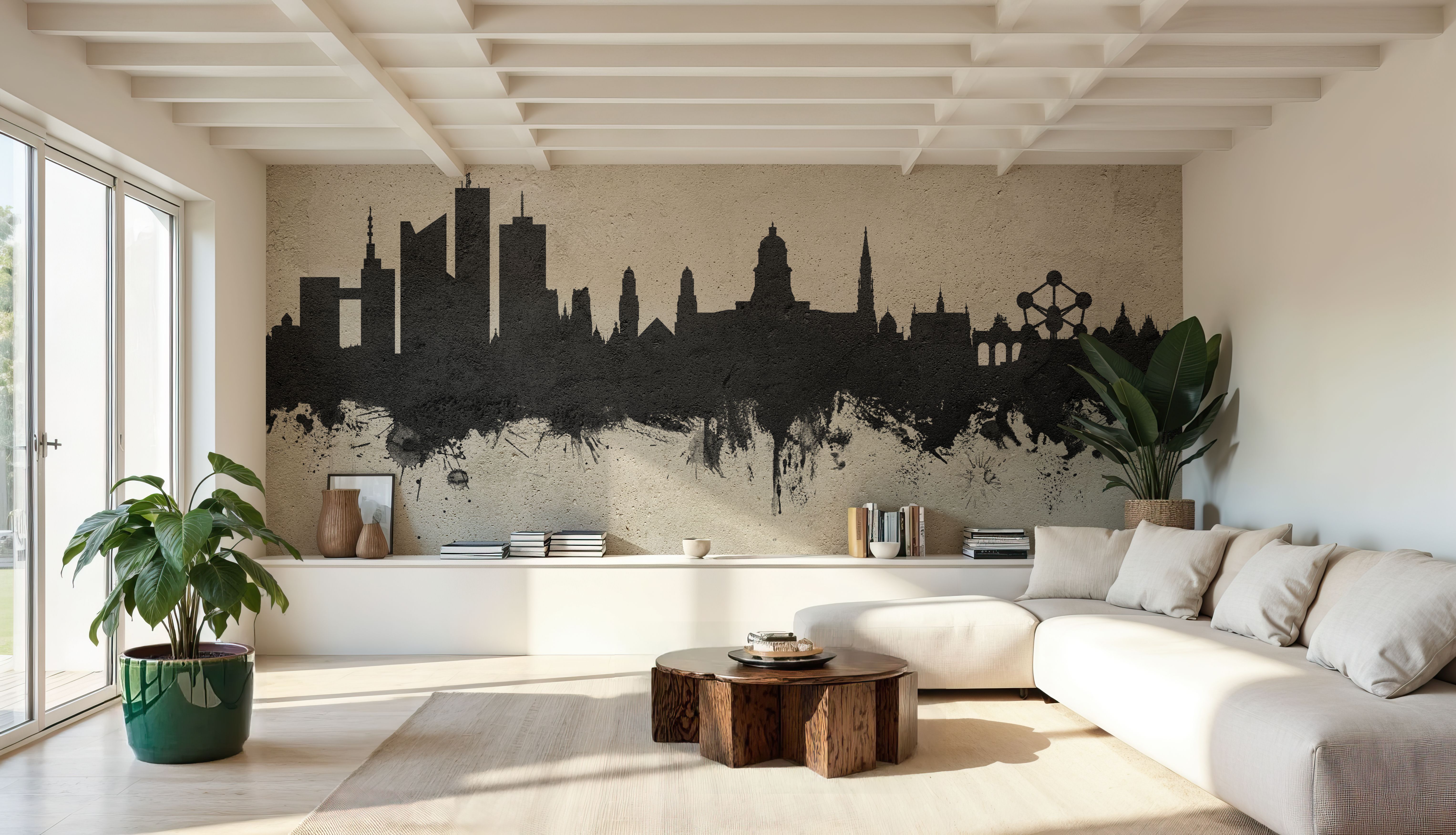 Brussels Belgium Skyline Concrete
