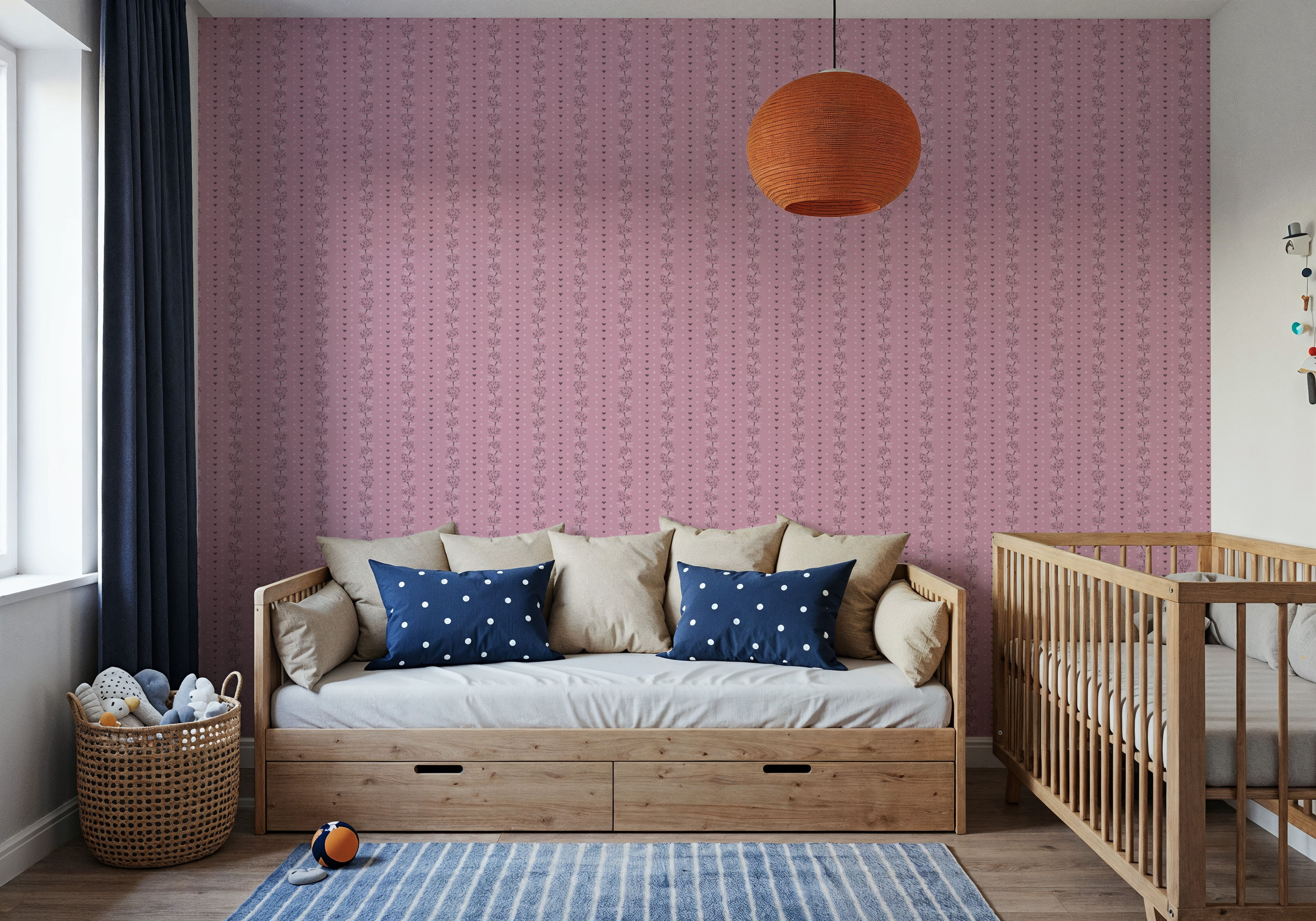 Dragonfly Stripes, Raspberry