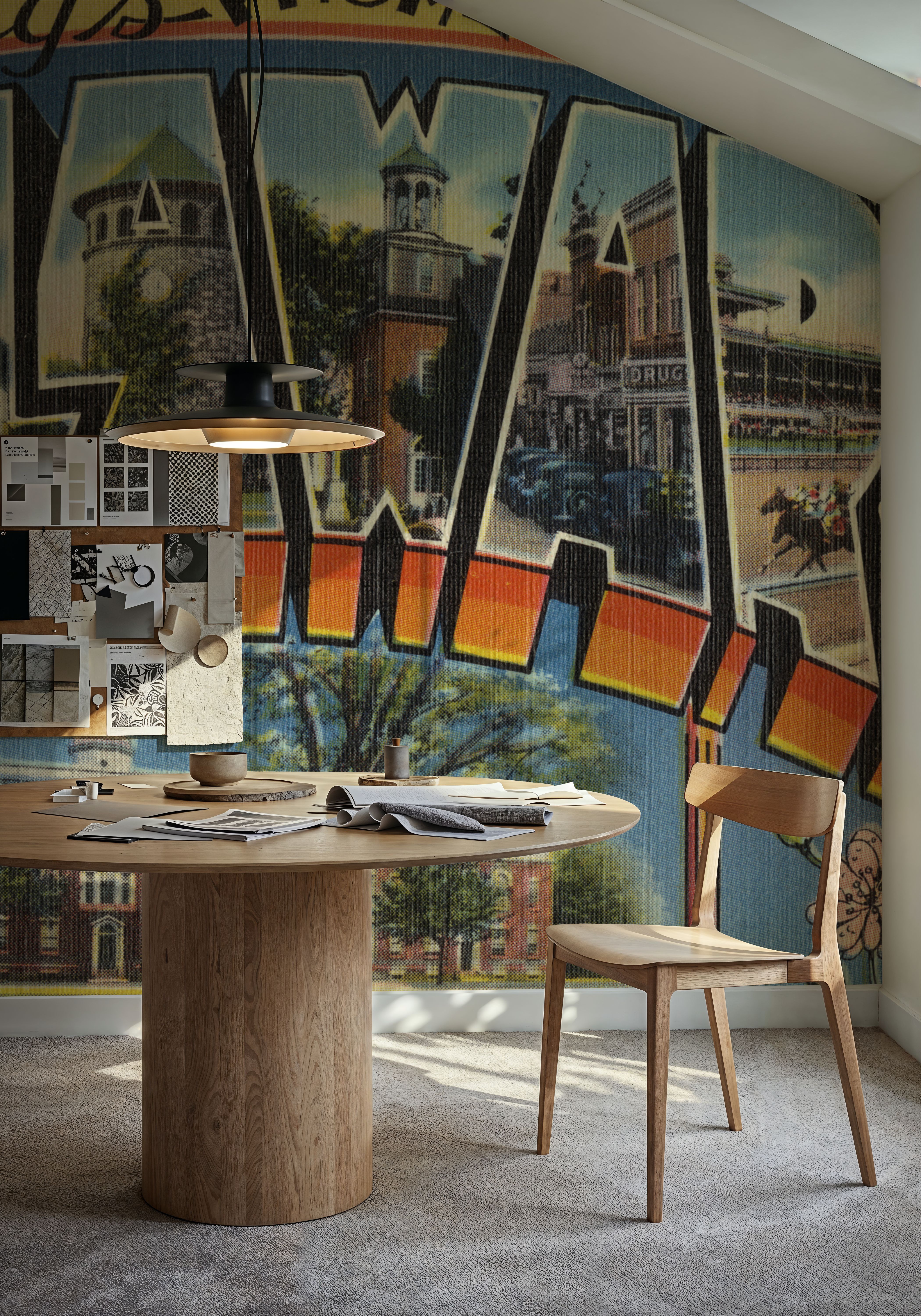 Greetings from Delaware - Screenprint Postcard