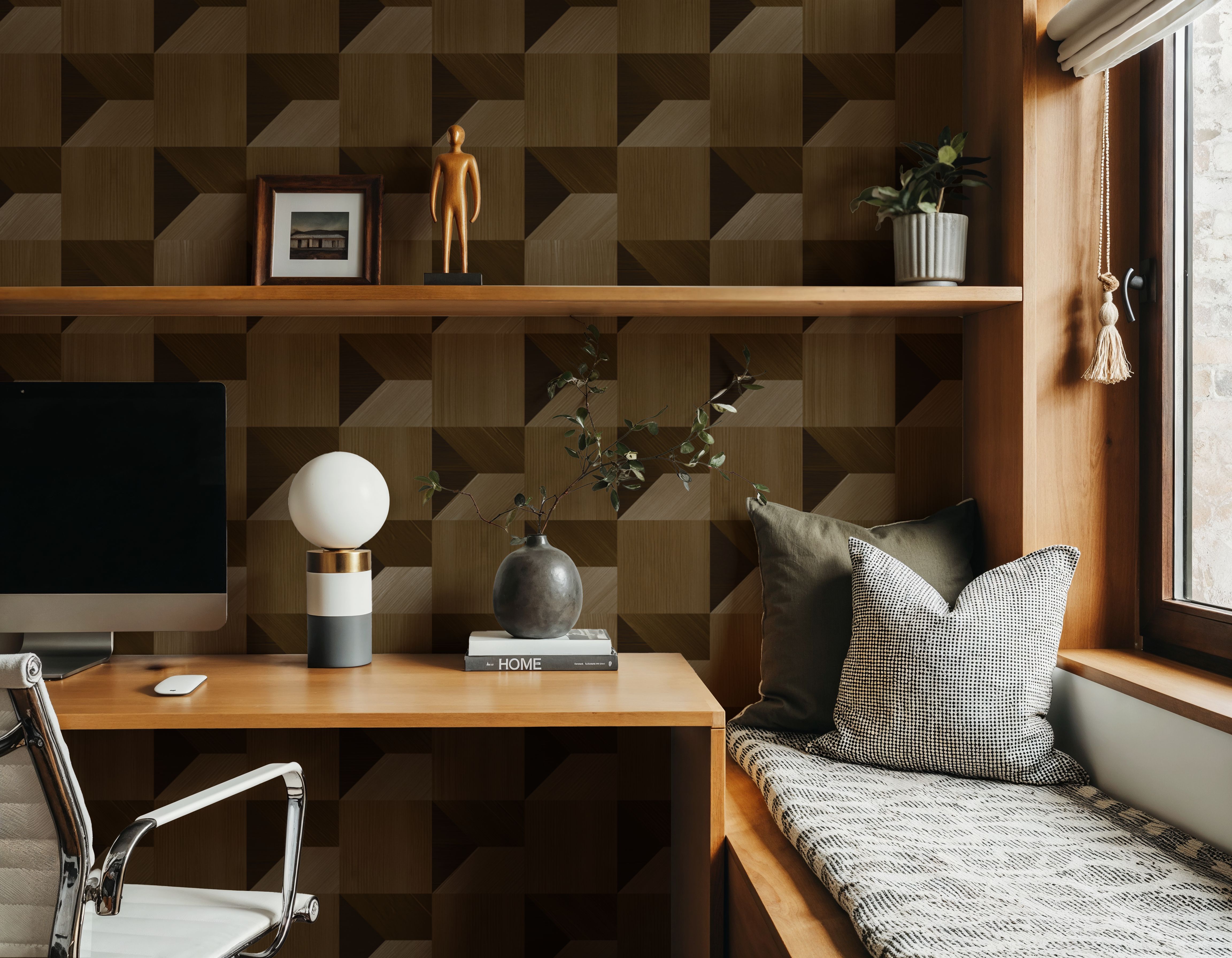 Illusion Box Marquetry, Walnut