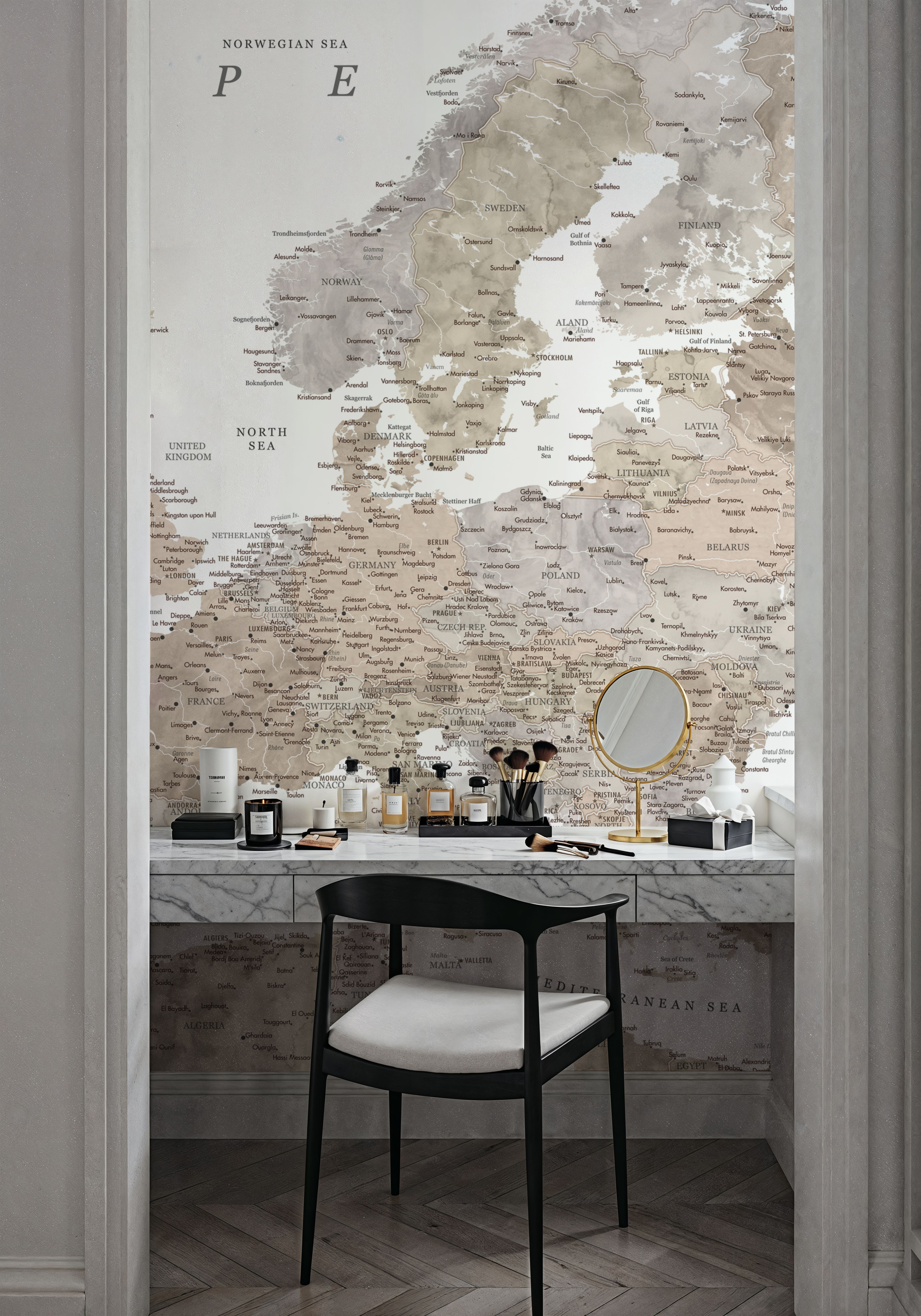 Europe Map Detailed - Abey