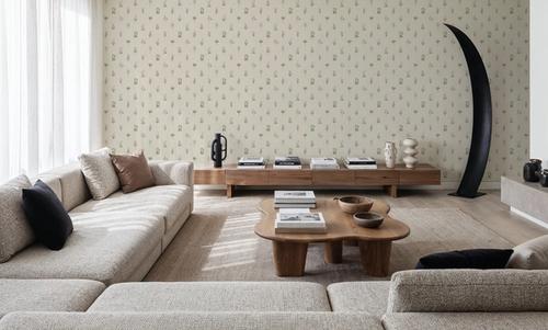 Nordic Flora Ivory, Cream