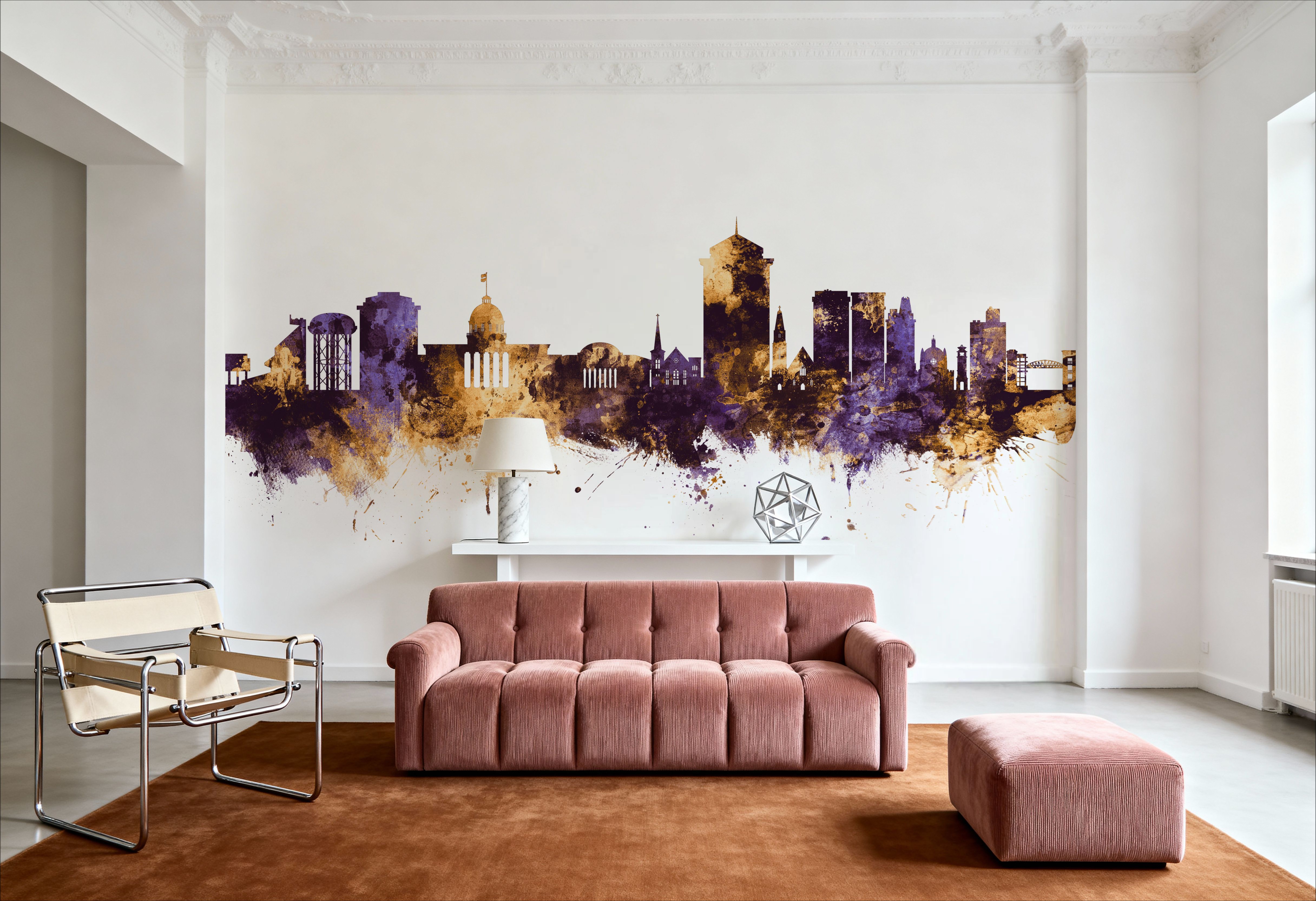 Montgomery Alabama Skyline Purple & Gold