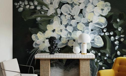 White Flowers in Vase