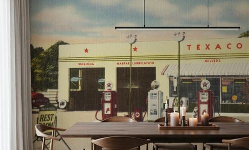 Greetings from the Gas Station - Screenprint Postcard