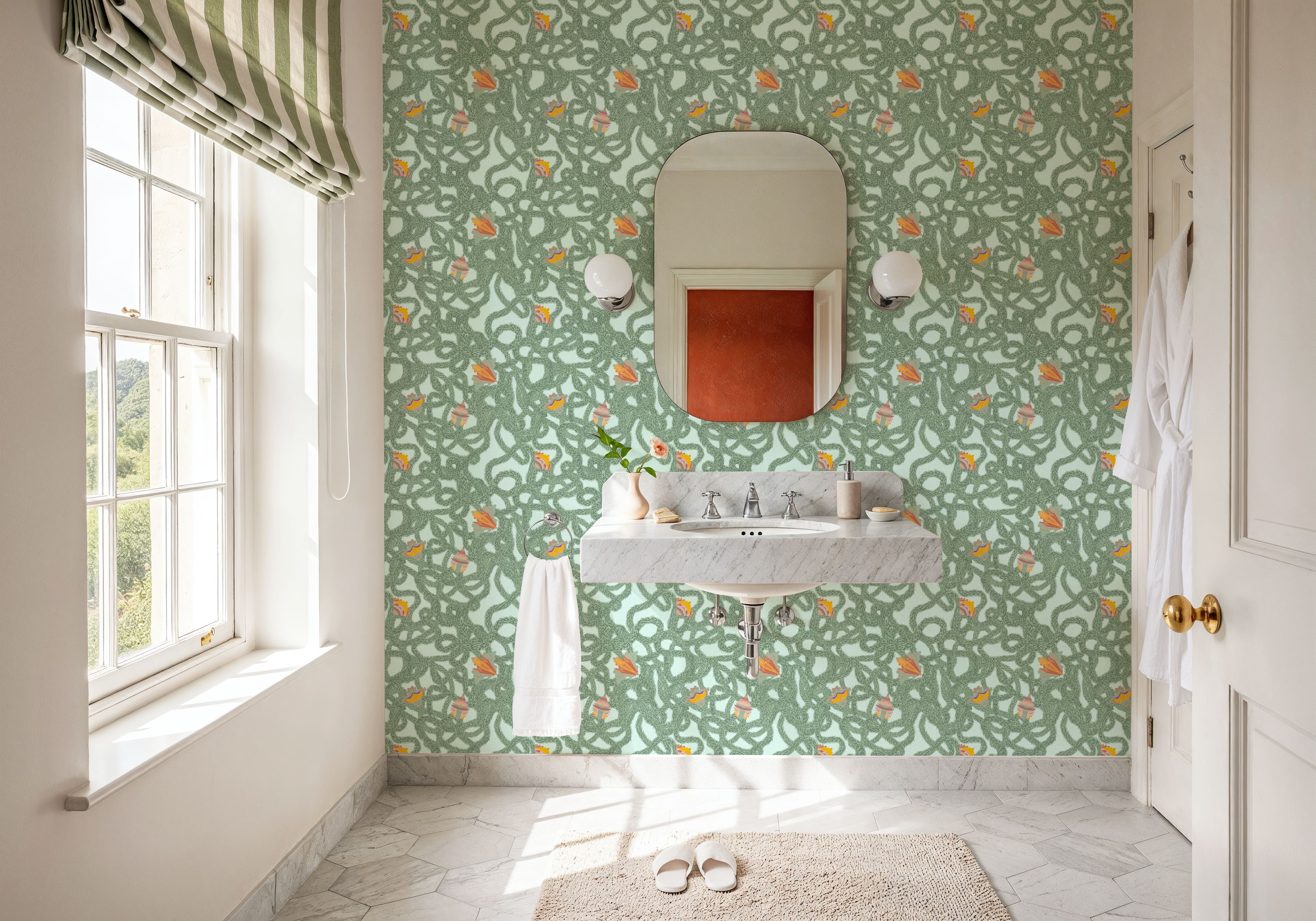 Amazon Plant, Mint, Carte da parati