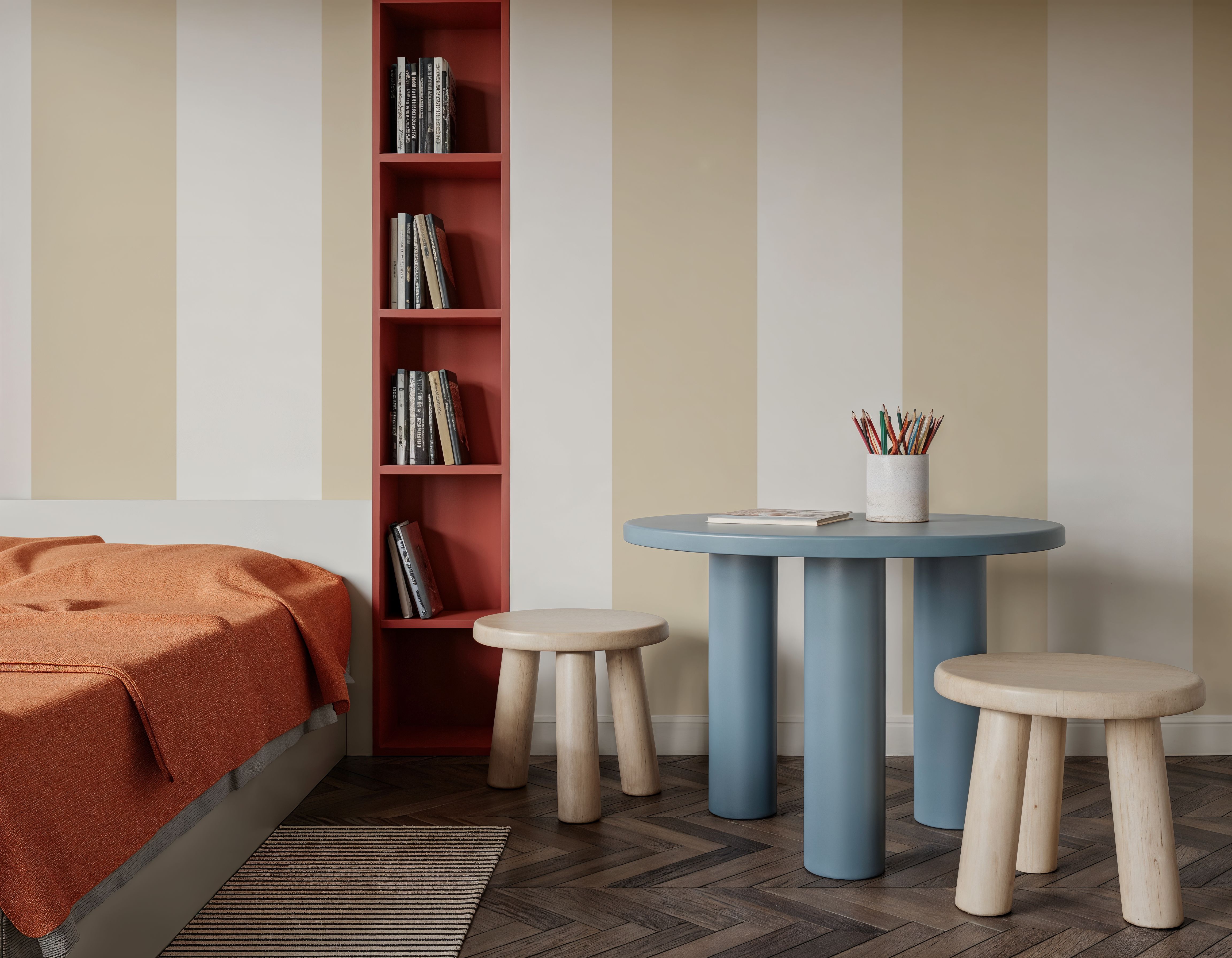 Circus Stripes, Beige