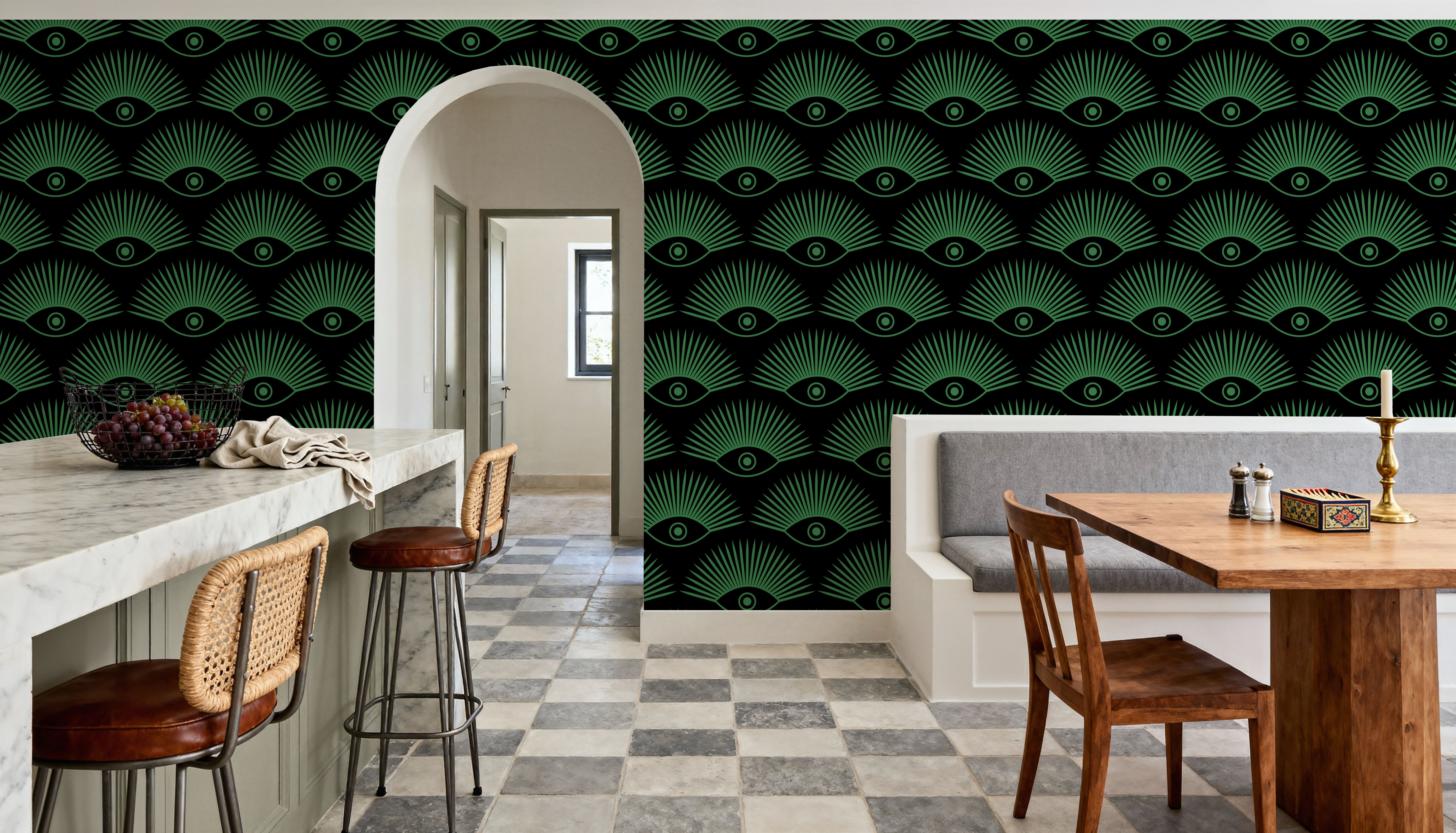 Art Deco Eye, Emerald