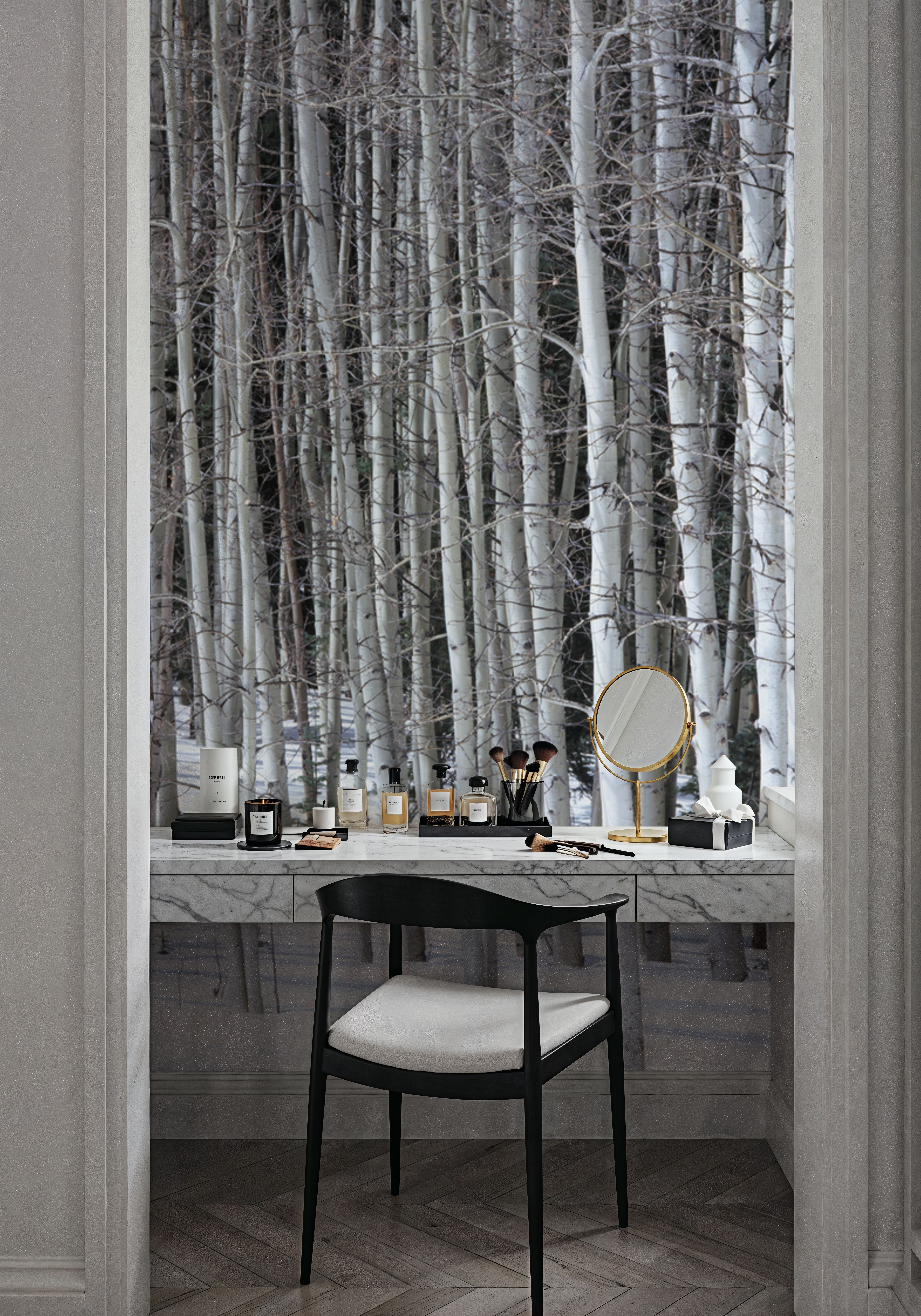 Winter Birch Stillness