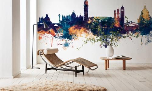 Venice Itay Skyline Blue & Bronze