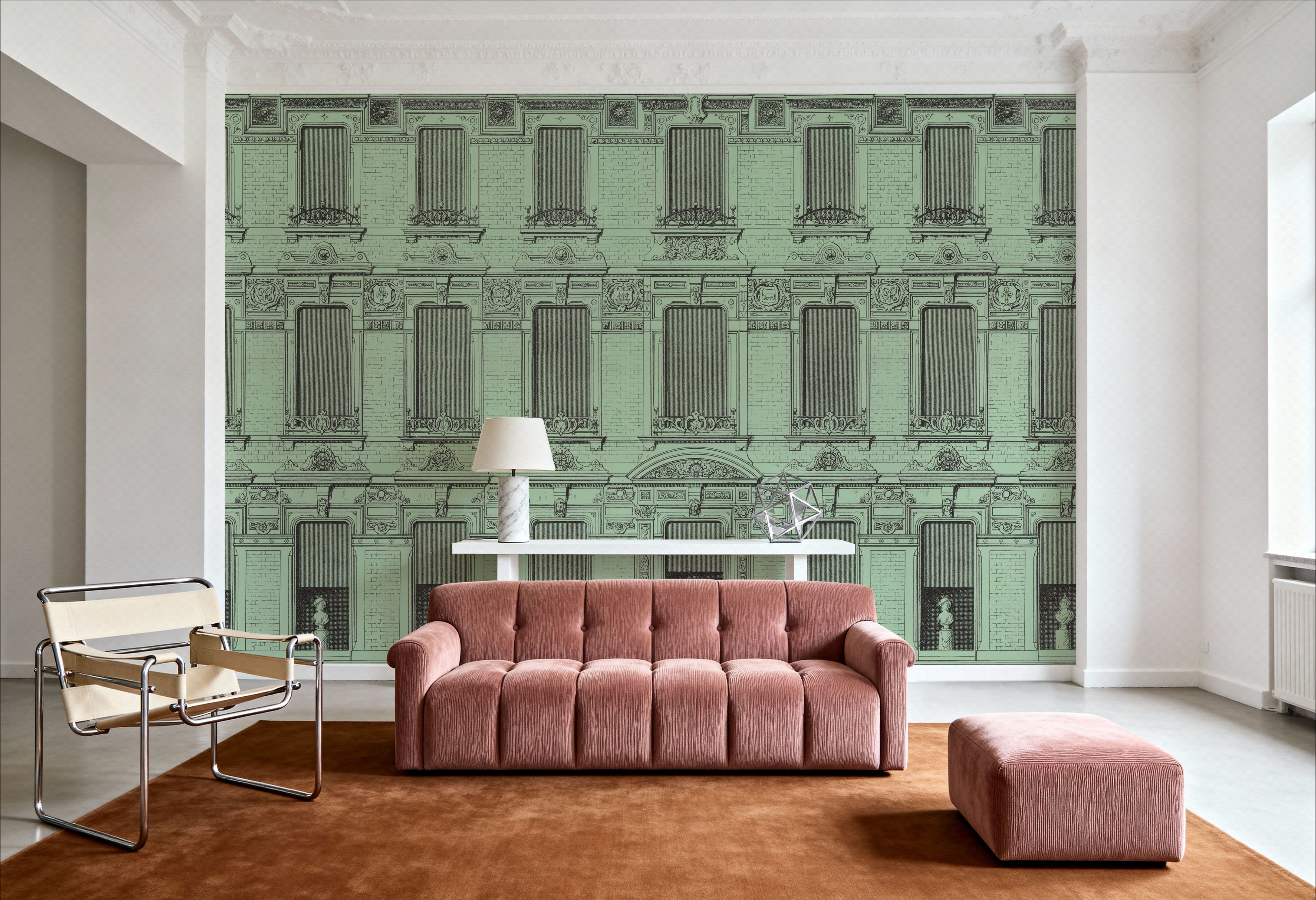 Vintage Facade, Green