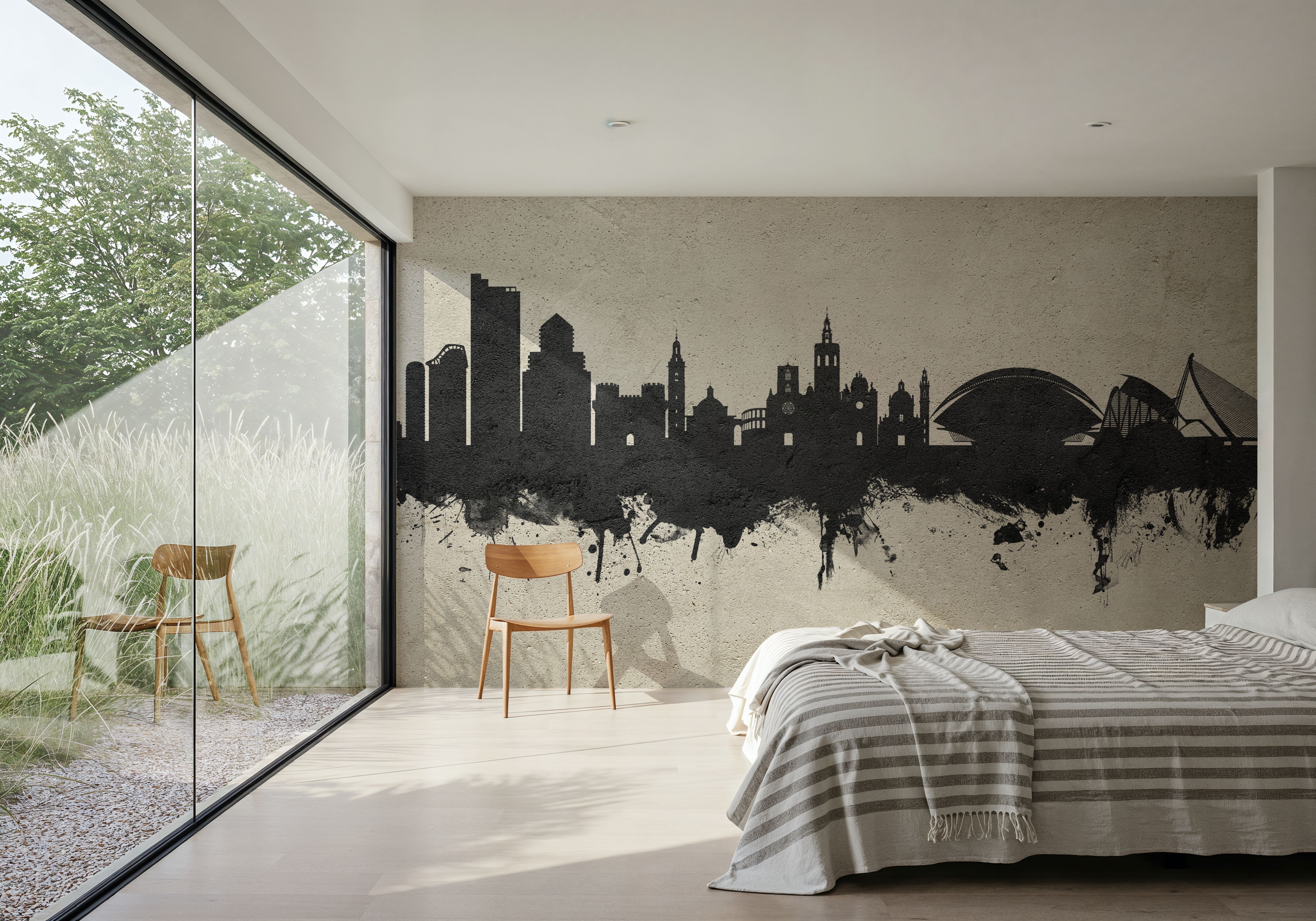 Valencia Spain Skyline Concrete