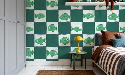 Fish Checkers, Green