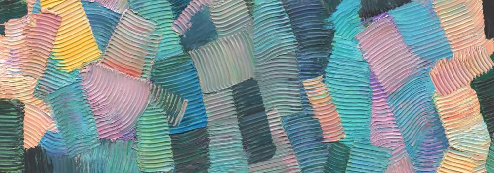 Abstract Stroke Texture Painting, Warm