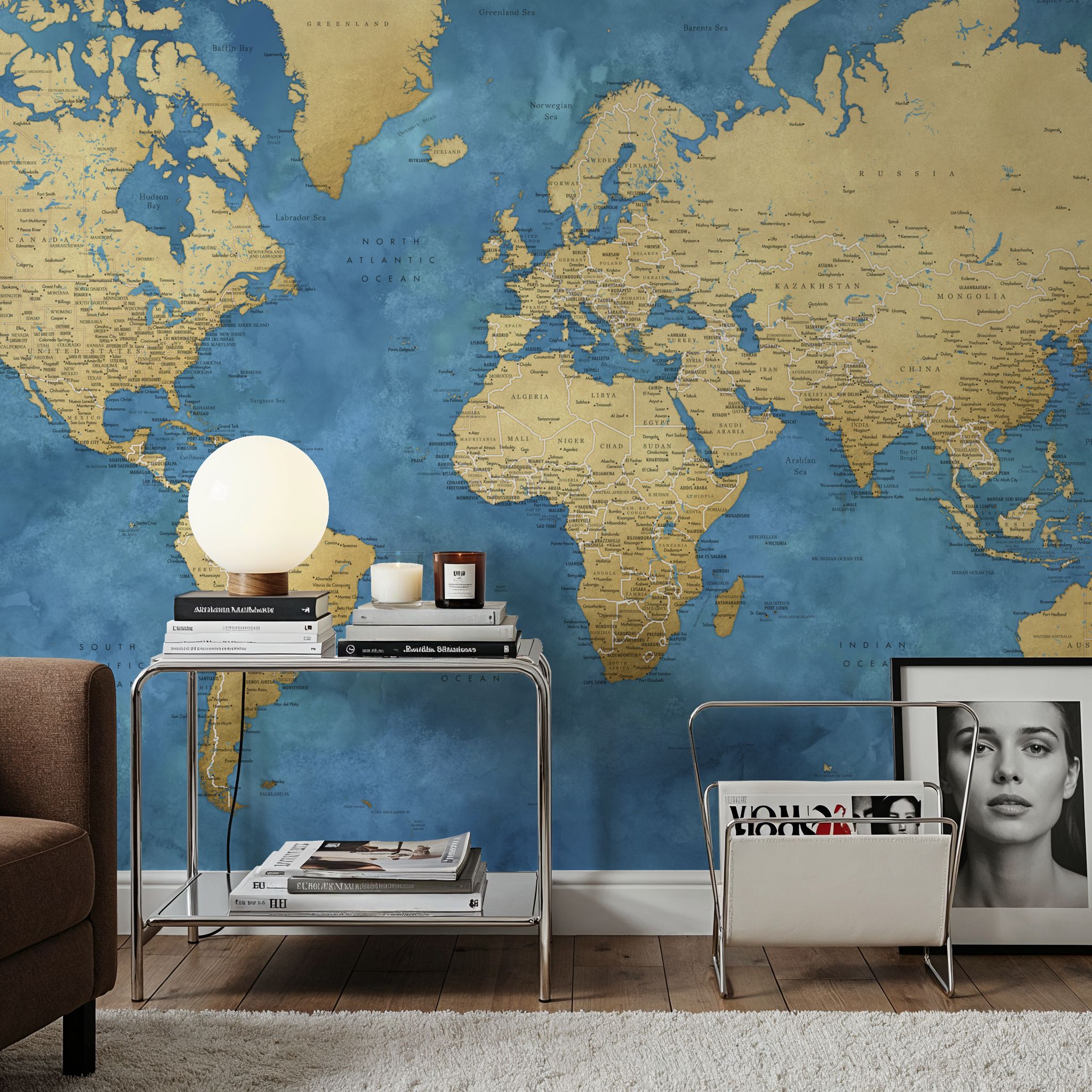 World Map Cities - Ernest