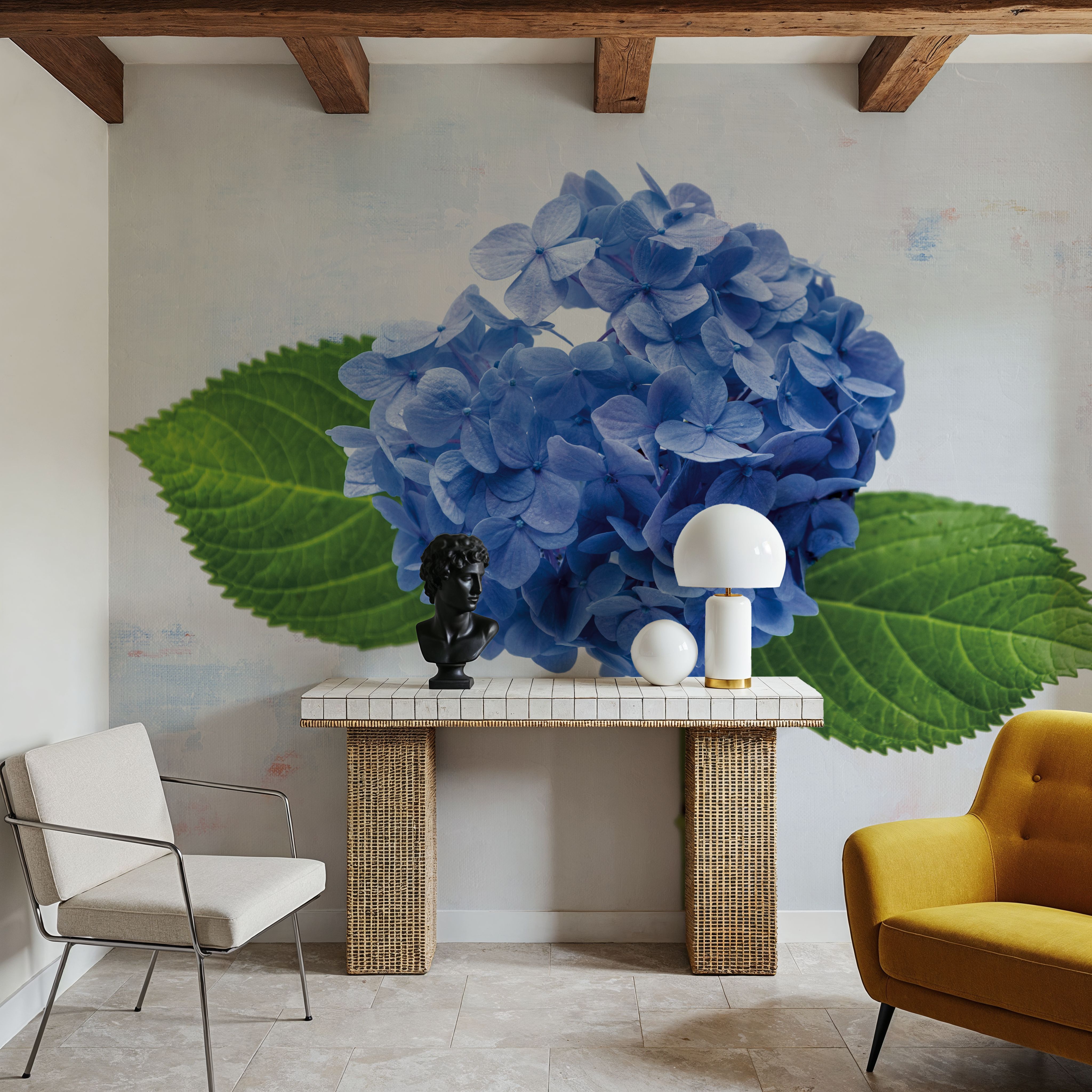 Bright Blue Hydrangea
