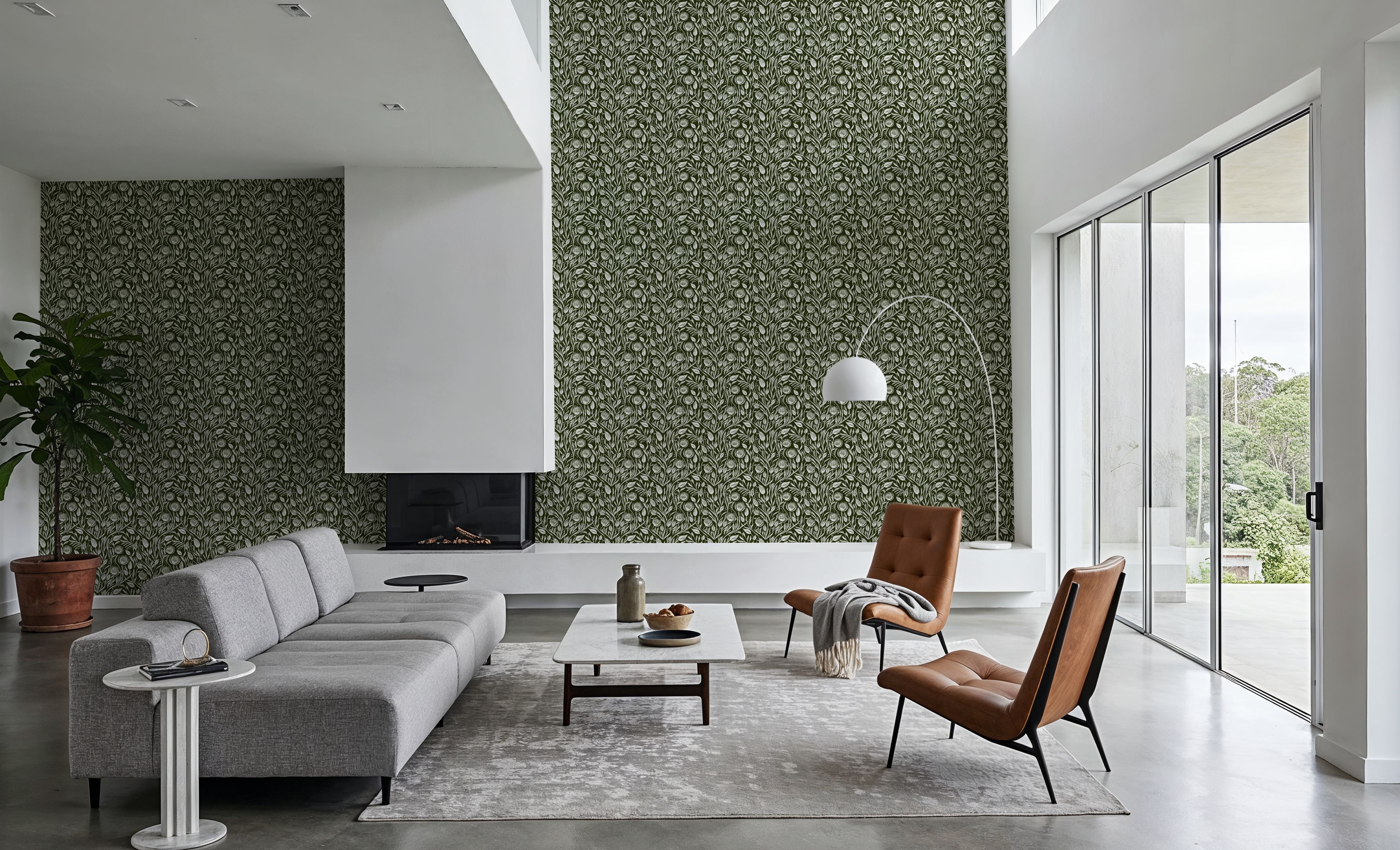 Red Clovers, Forest Green