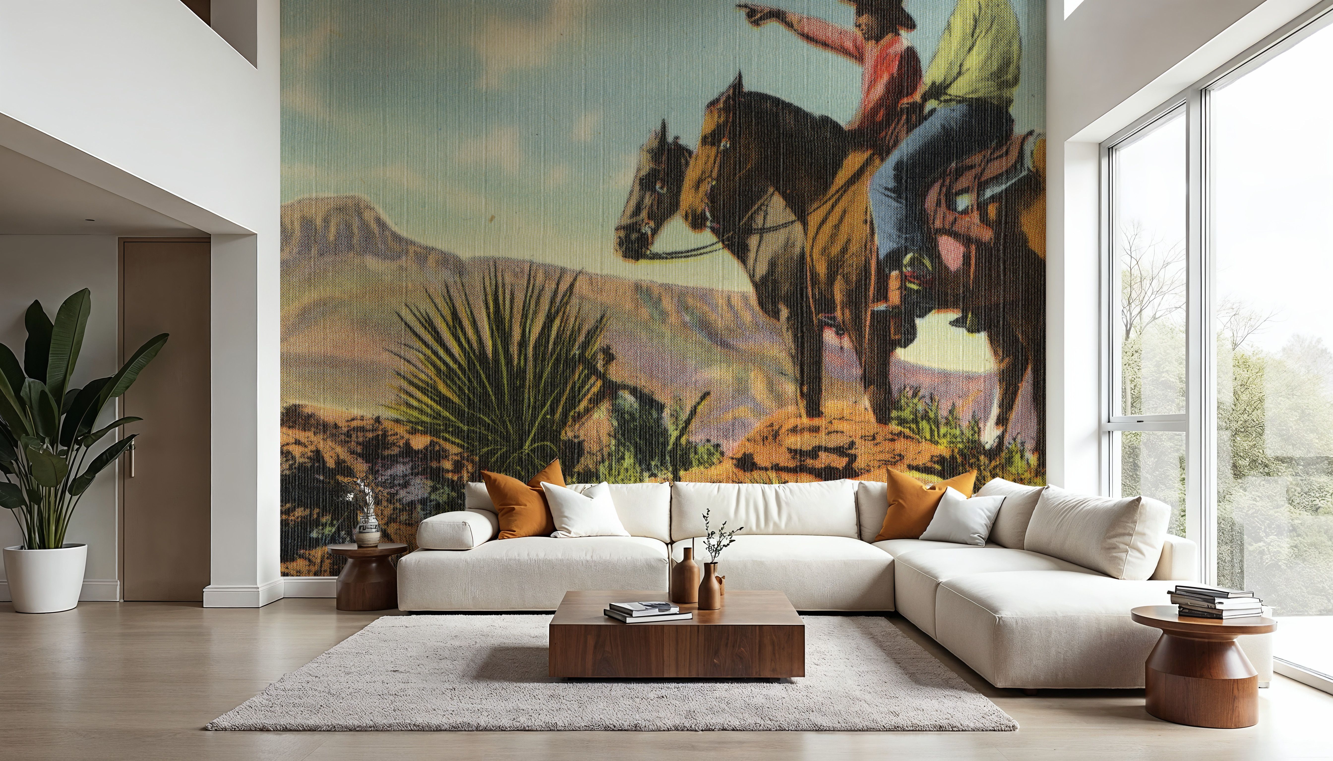 Greetings from Colorado Cowboys - Screenprint Postcard