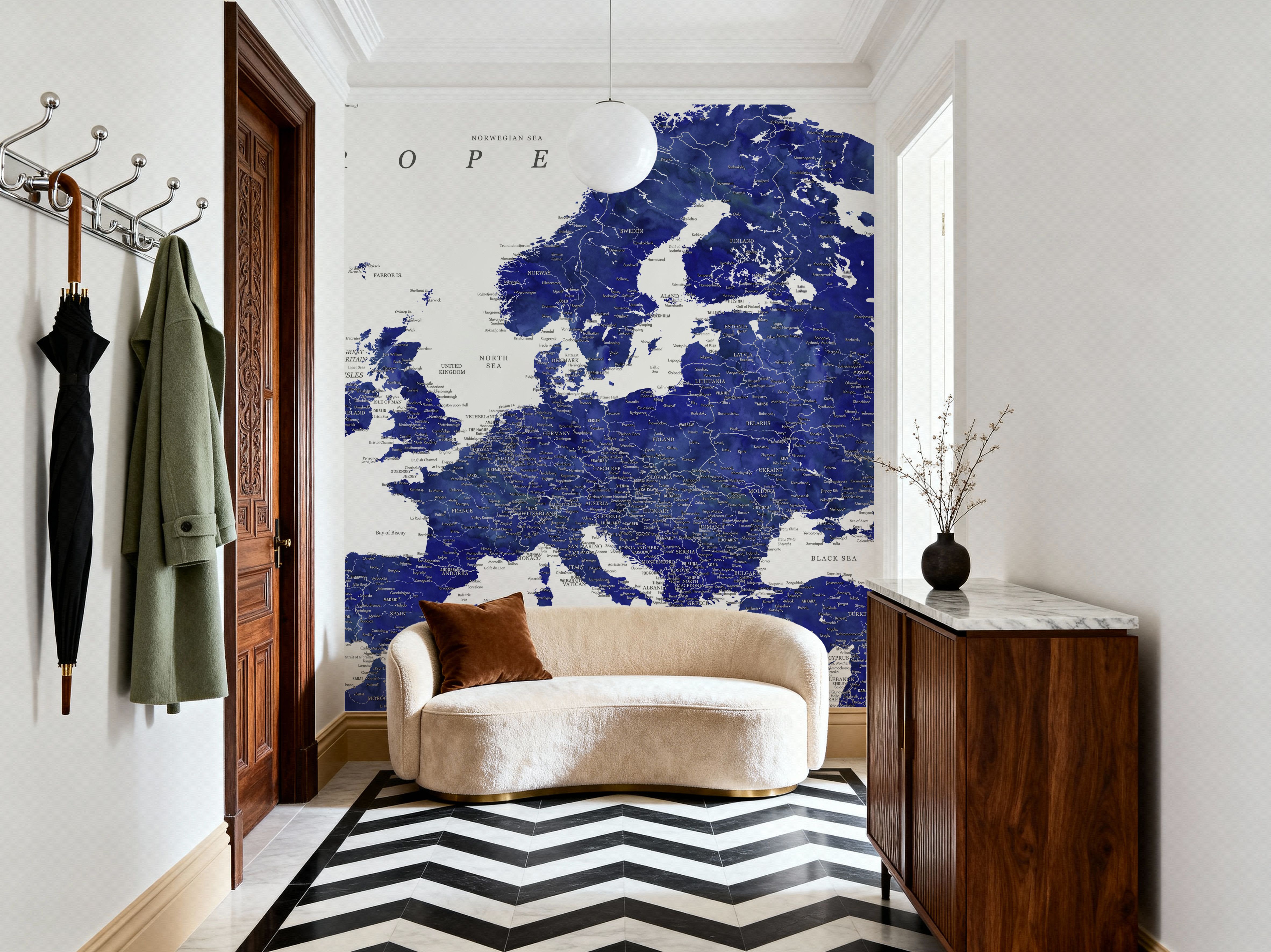 Europe Map Detailed - Emery