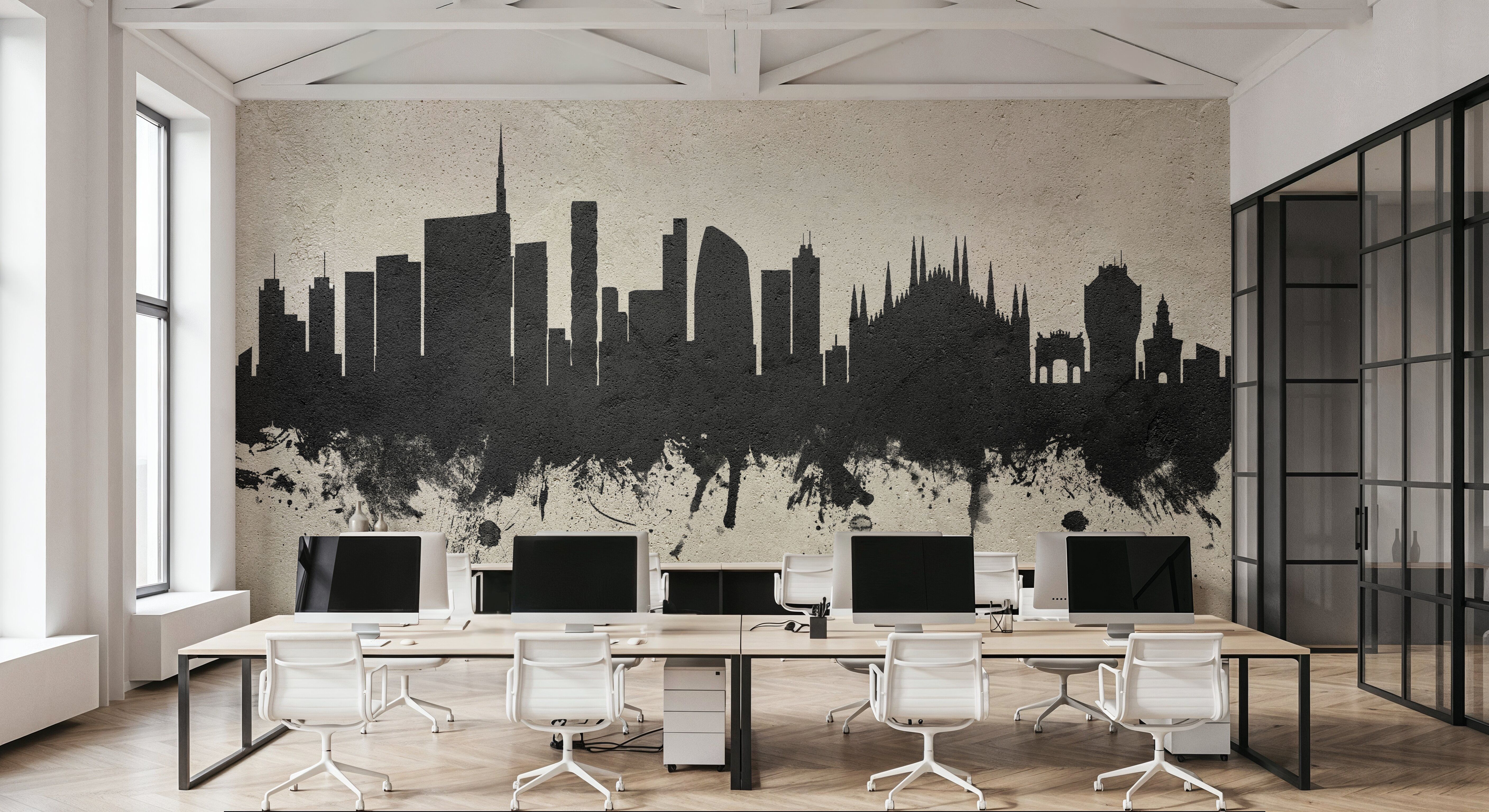 Milan Italy Skyline Concrete