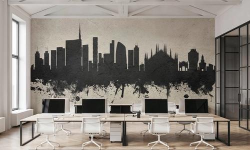 Milan Italy Skyline Concrete