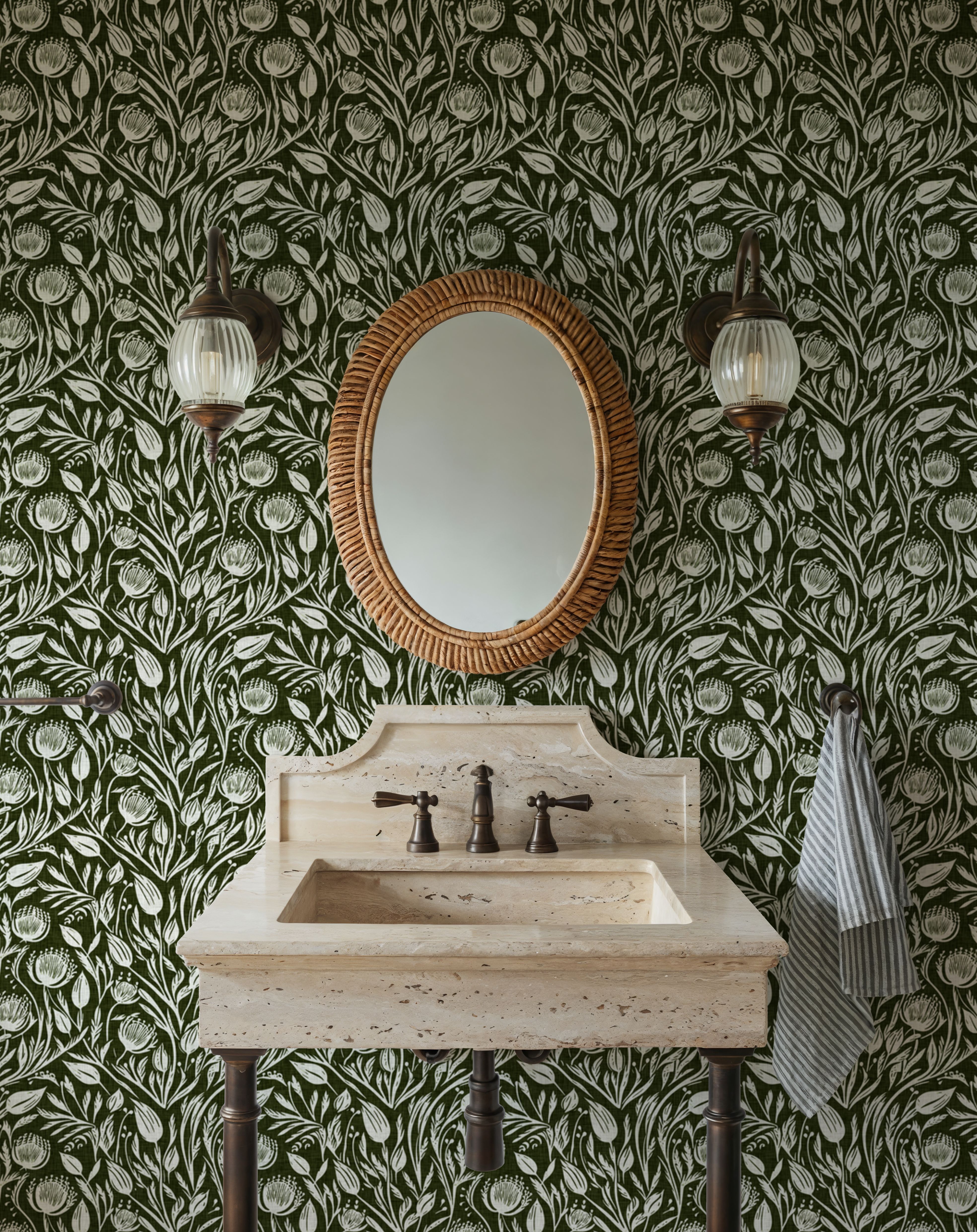 Red Clovers, Forest Green