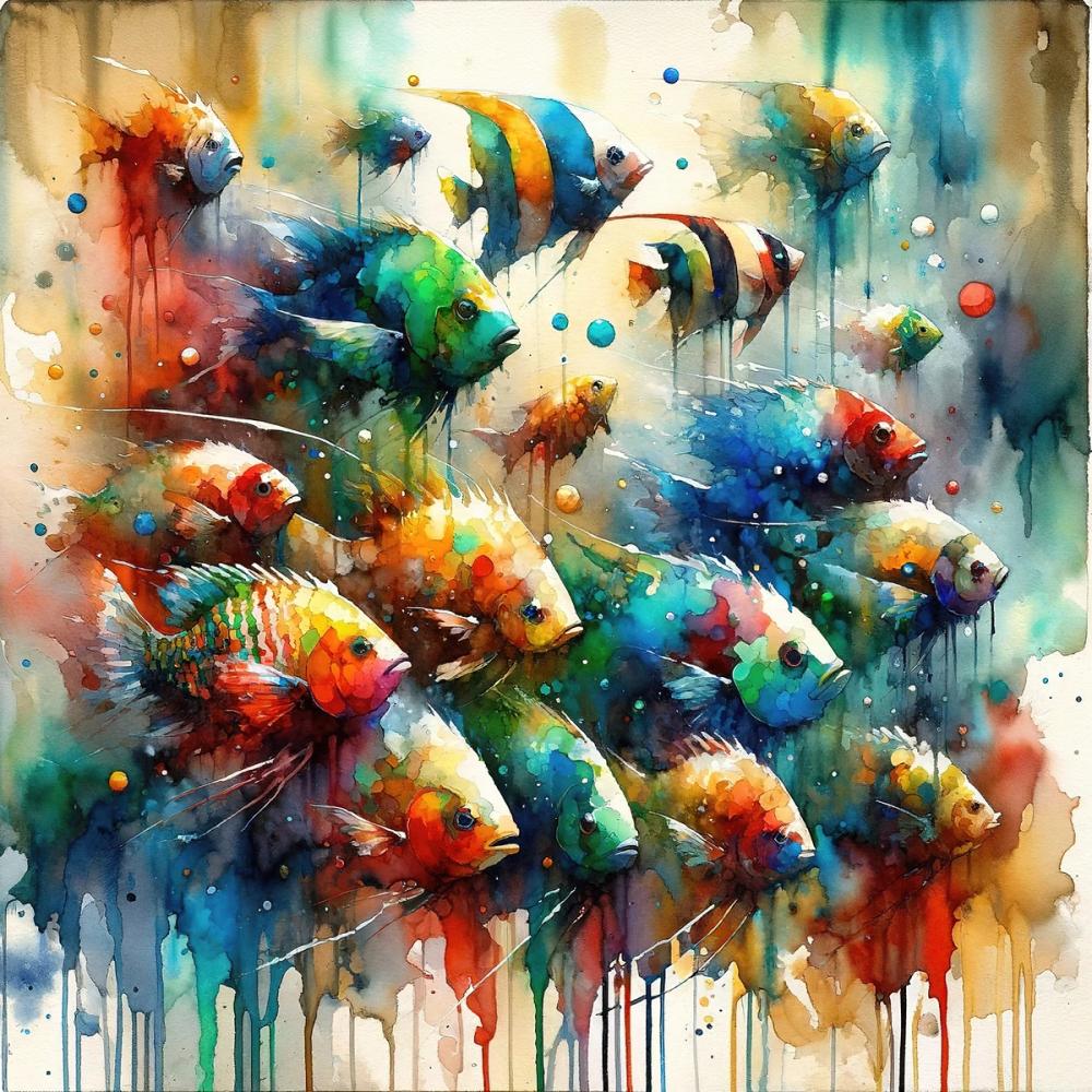 Aquatic Dance of Hues