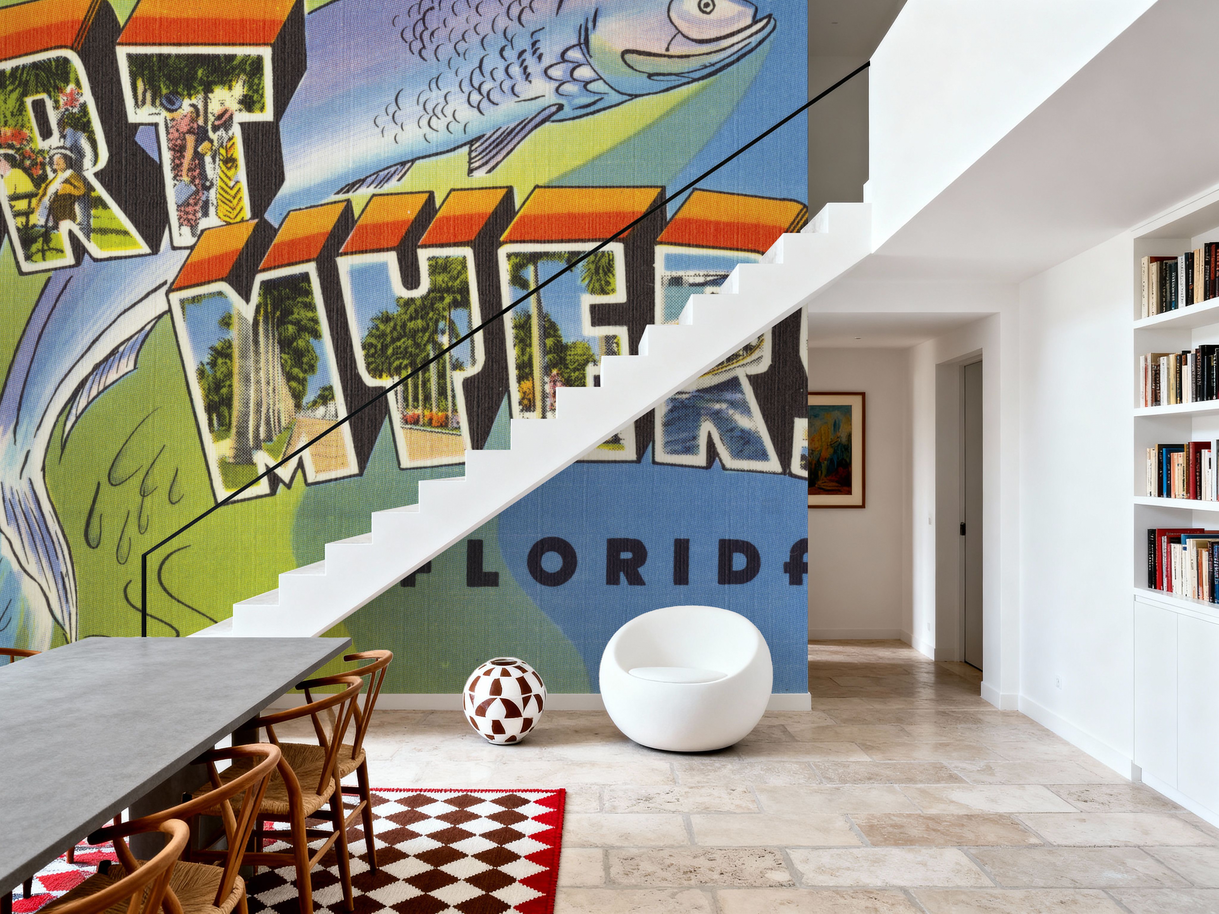 Greetings from Fort Myers - Screenprint Postcard