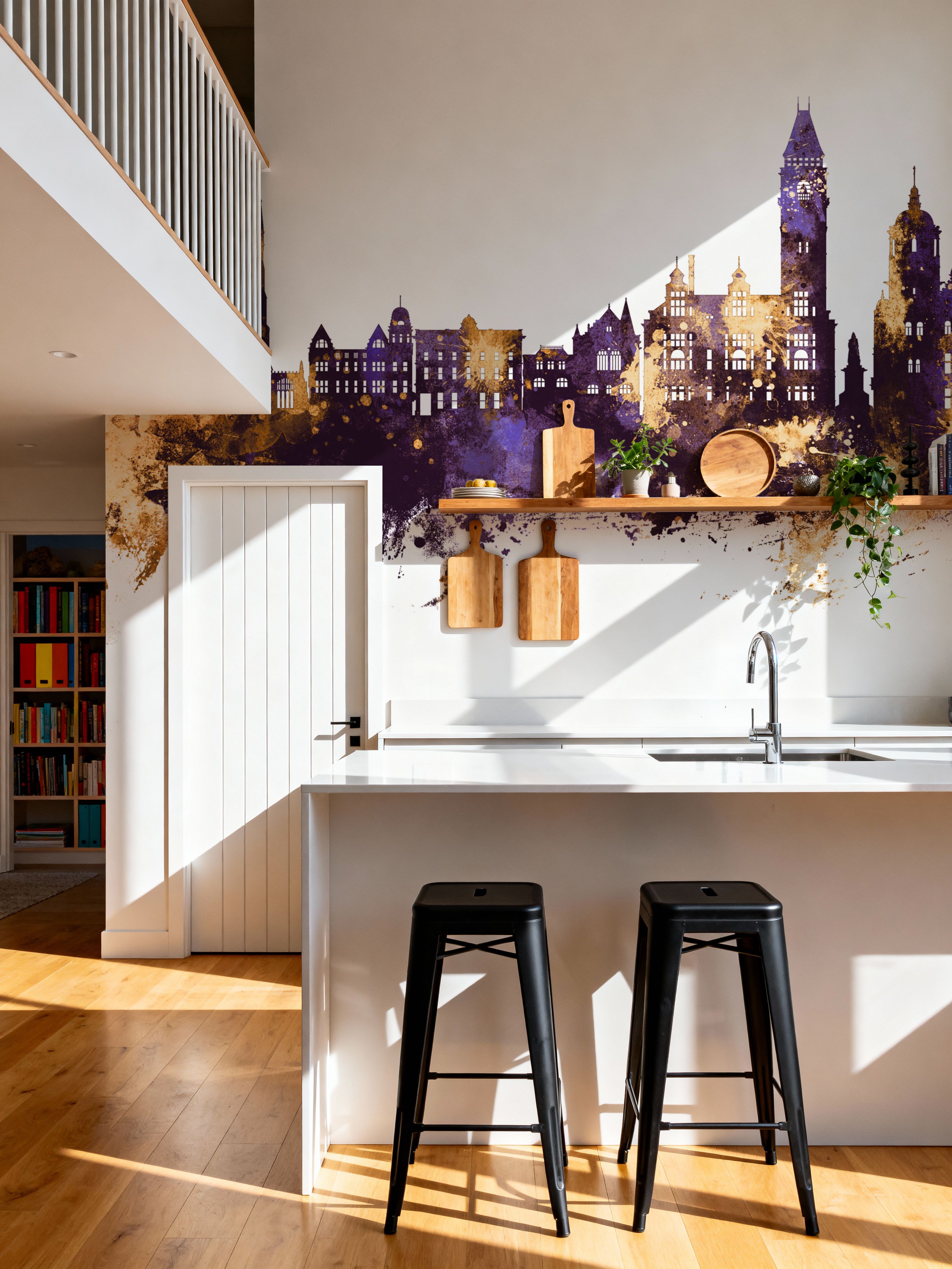 Wakefield England Skyline Purple & Gold