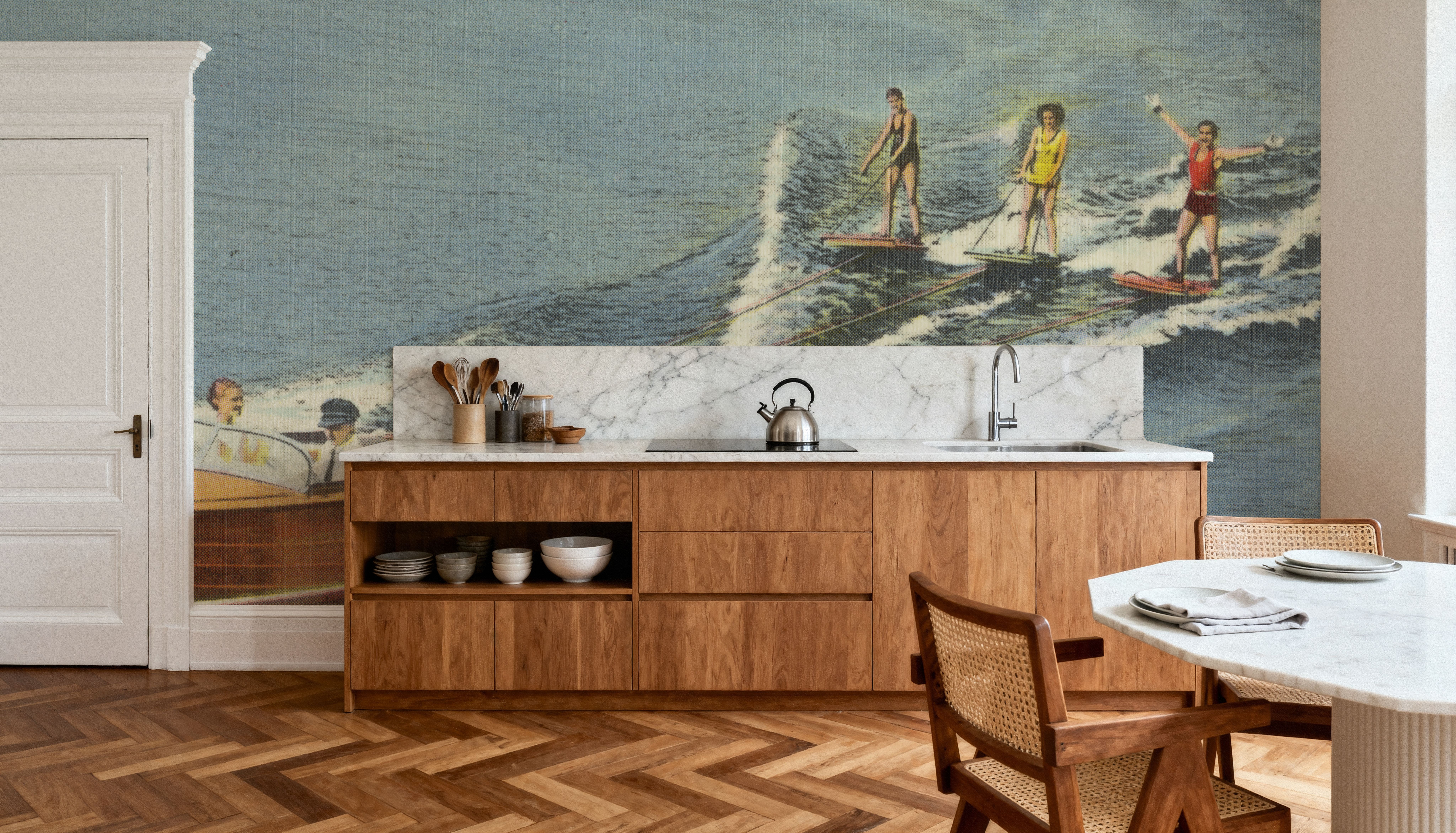 Greetings from Aquaplaning - Screenprint Postcard