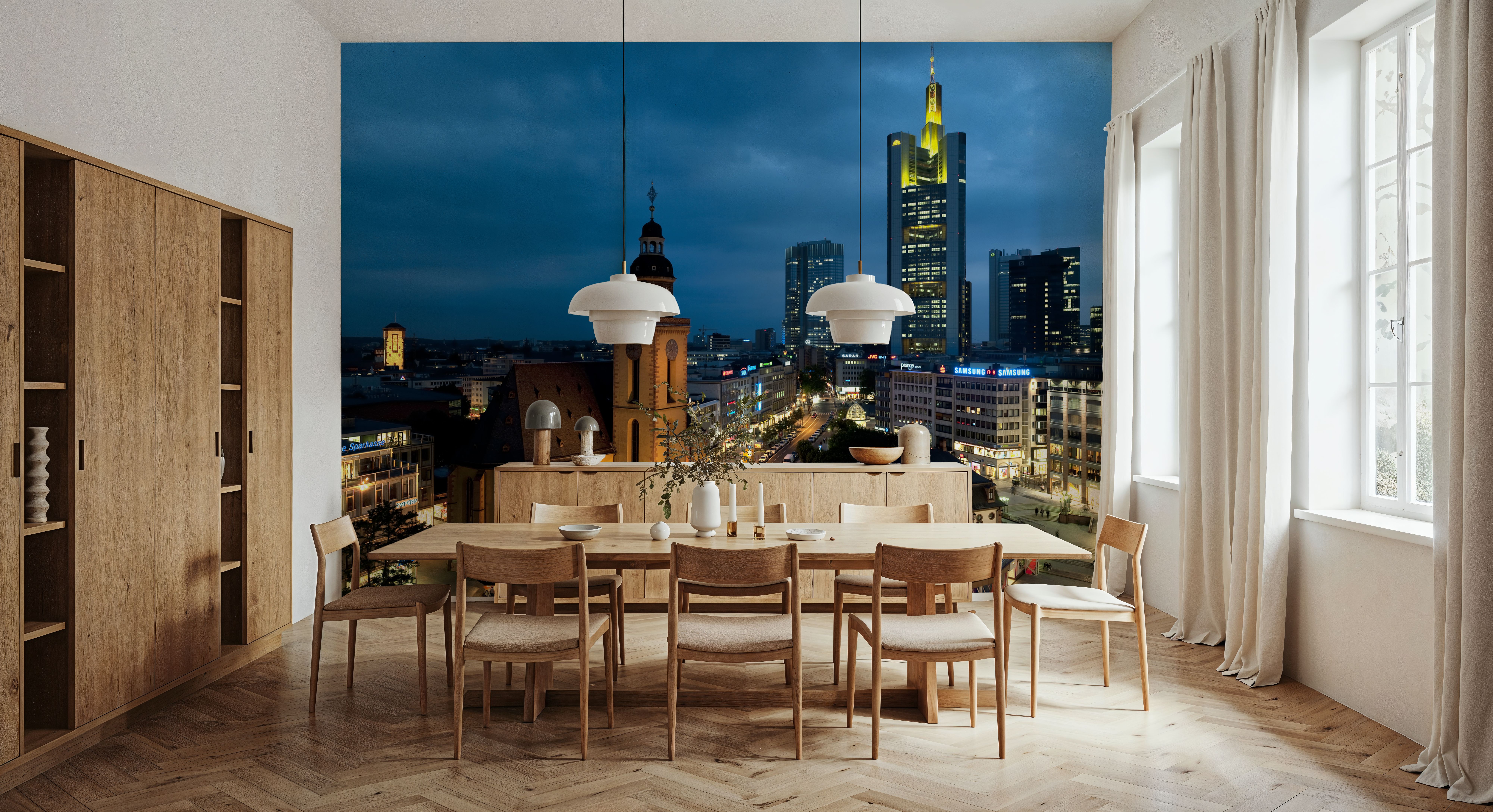 Sky Blue Twilight Metropolis