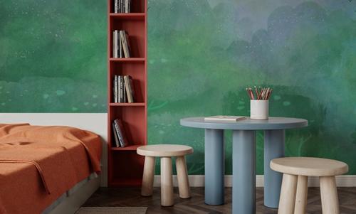 Dreamy Landscape, Powder Blue