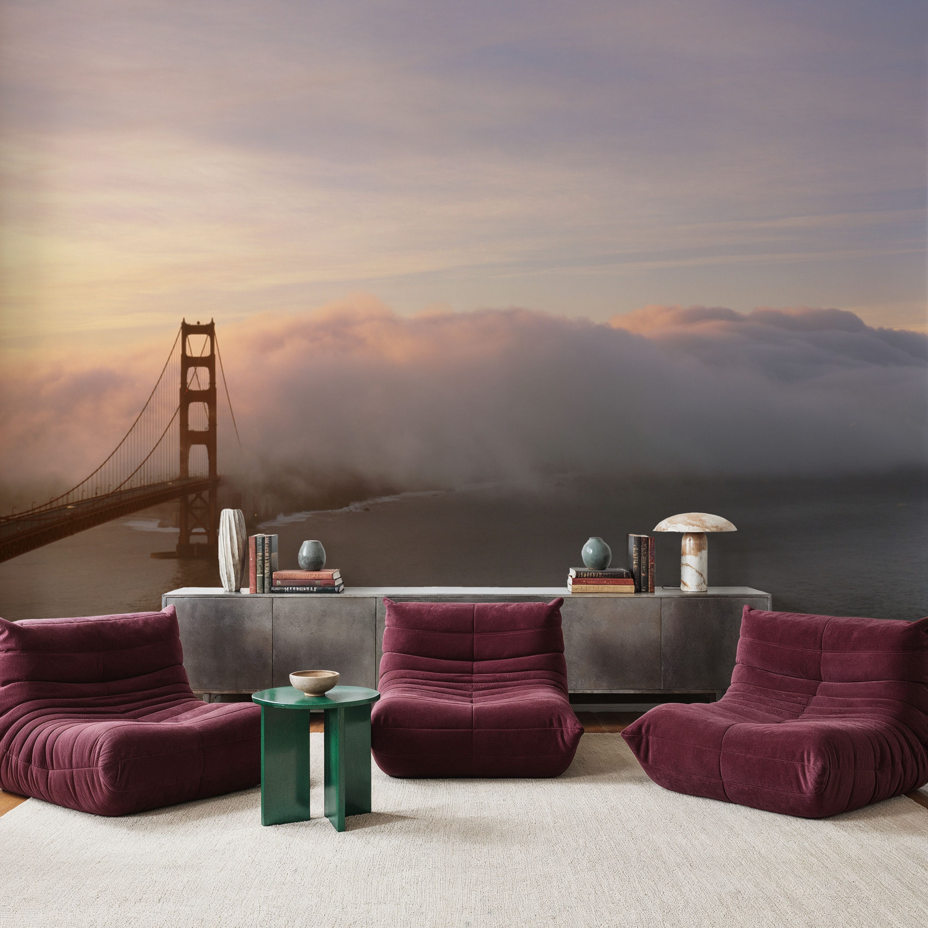 Misty Bridge Sunrise