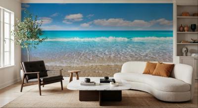 Coastal wallpaper without the nautical theme