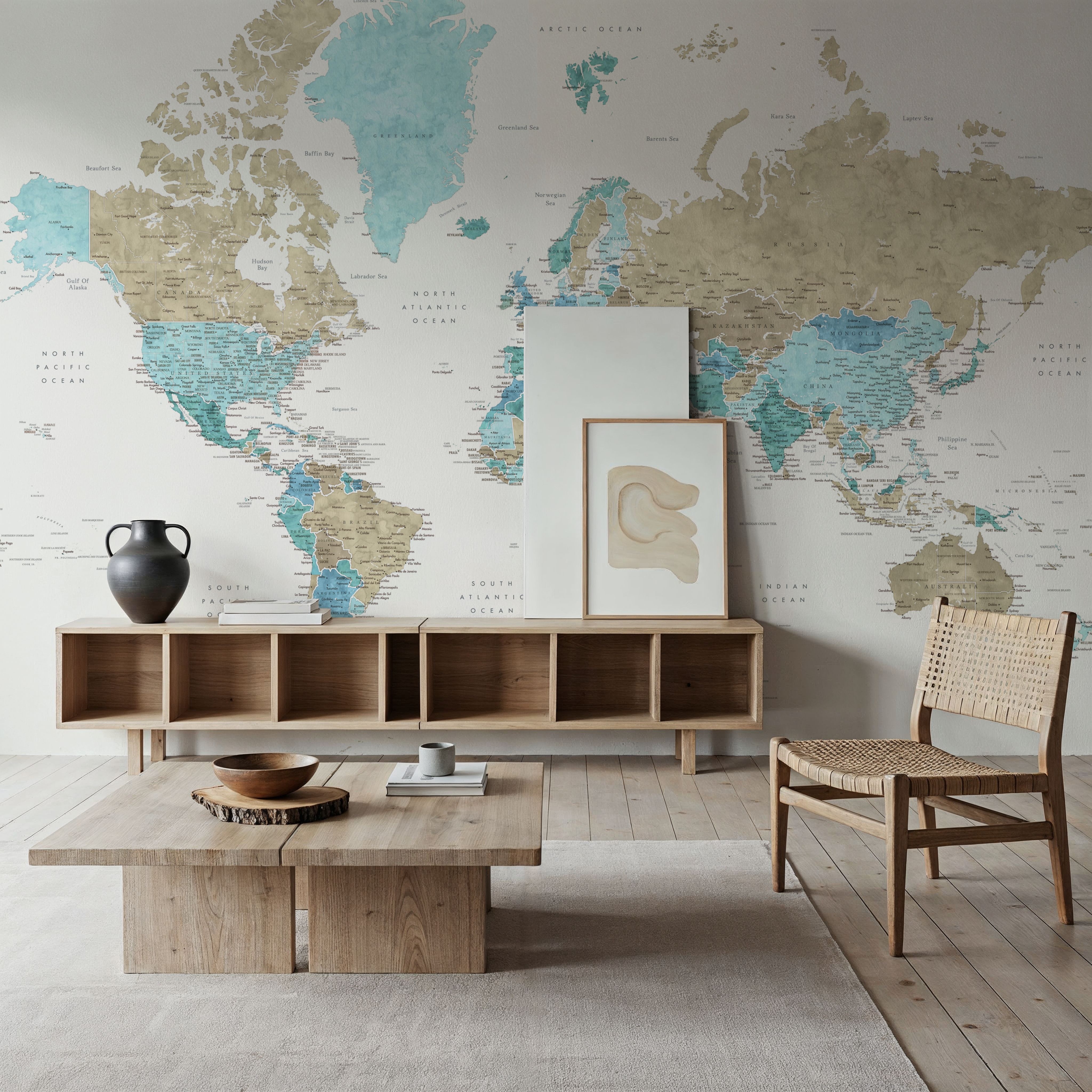World Map Cities - Phillipa