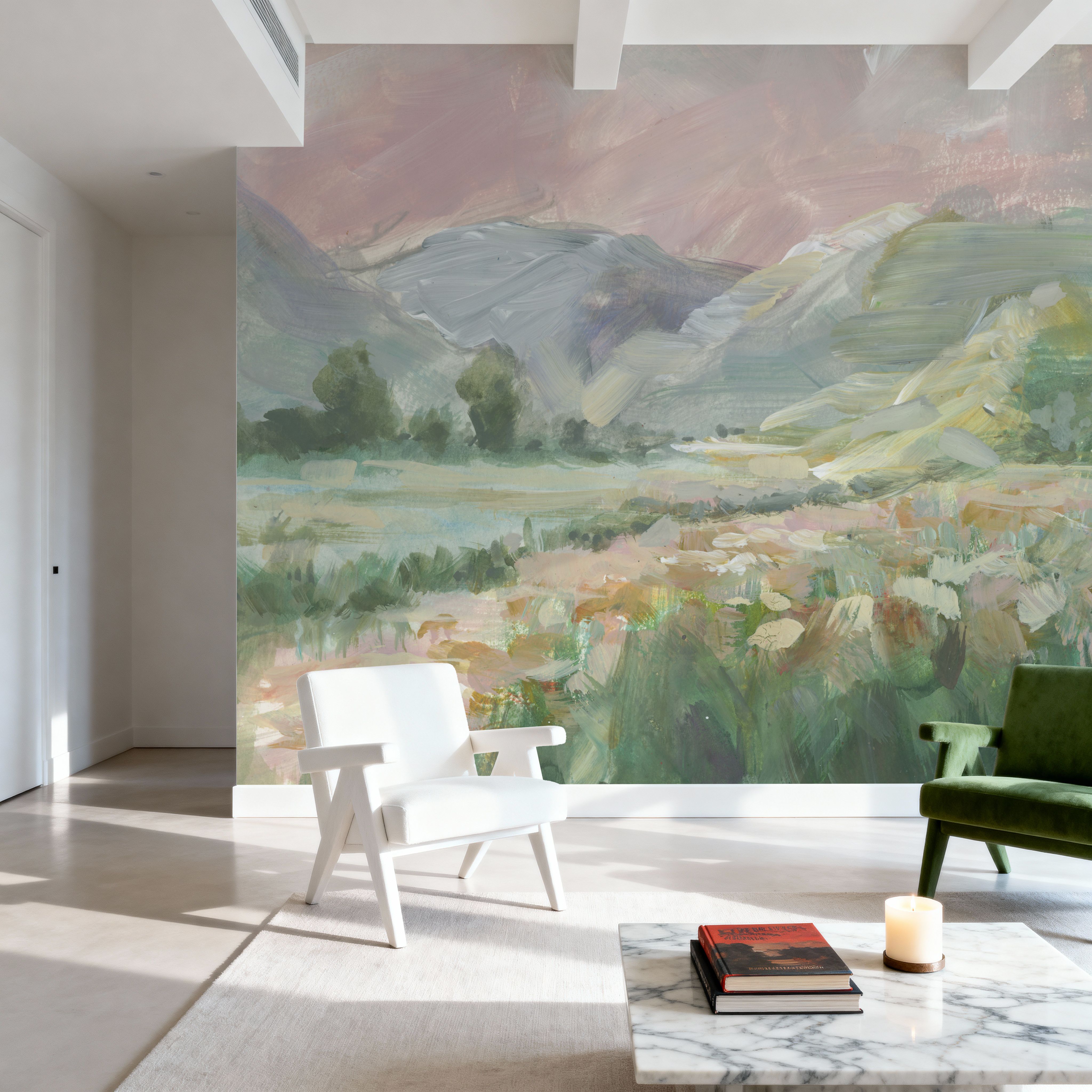 Field of Pink Flowers