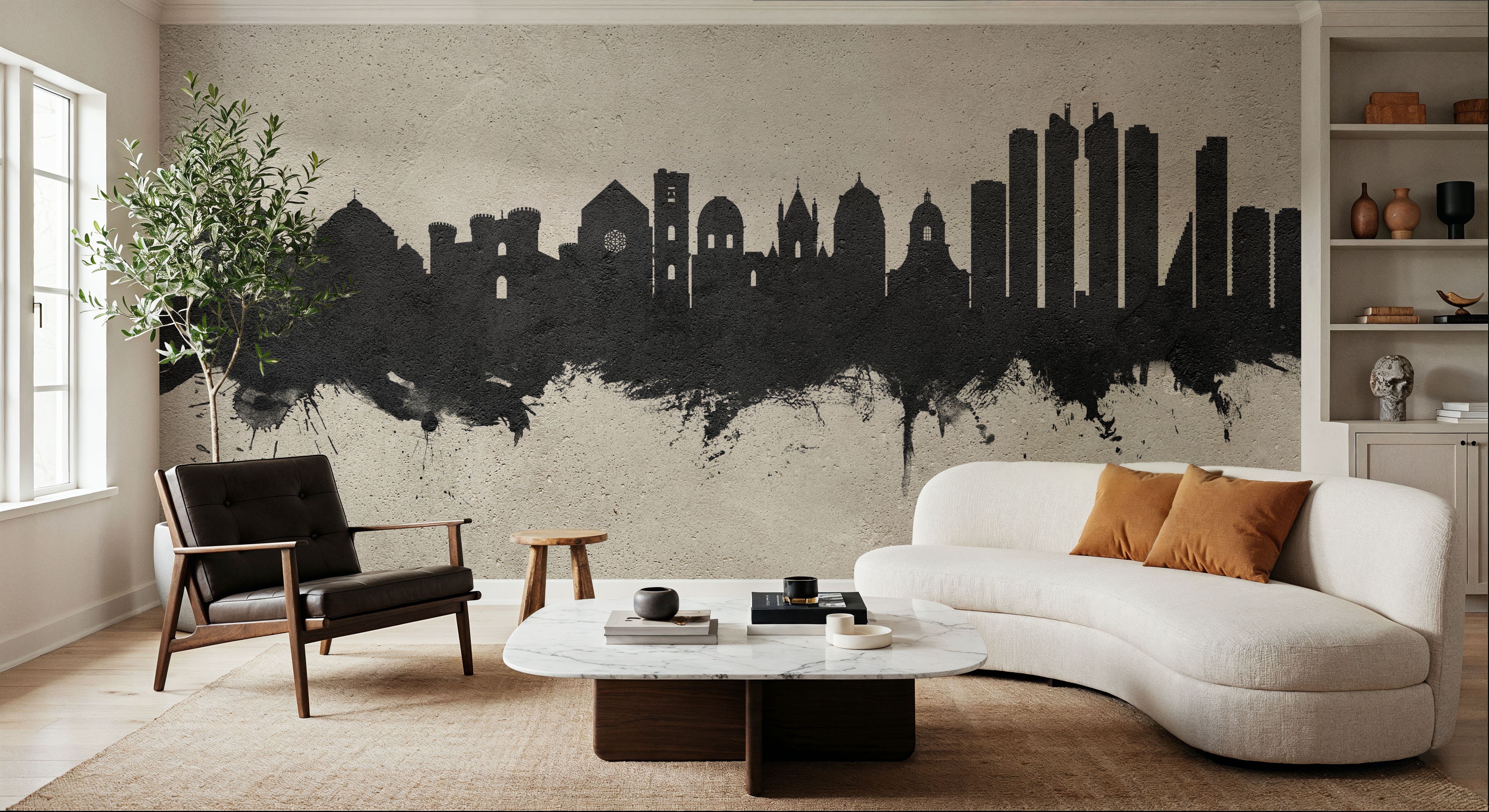 Naples Italy Skyline Concrete