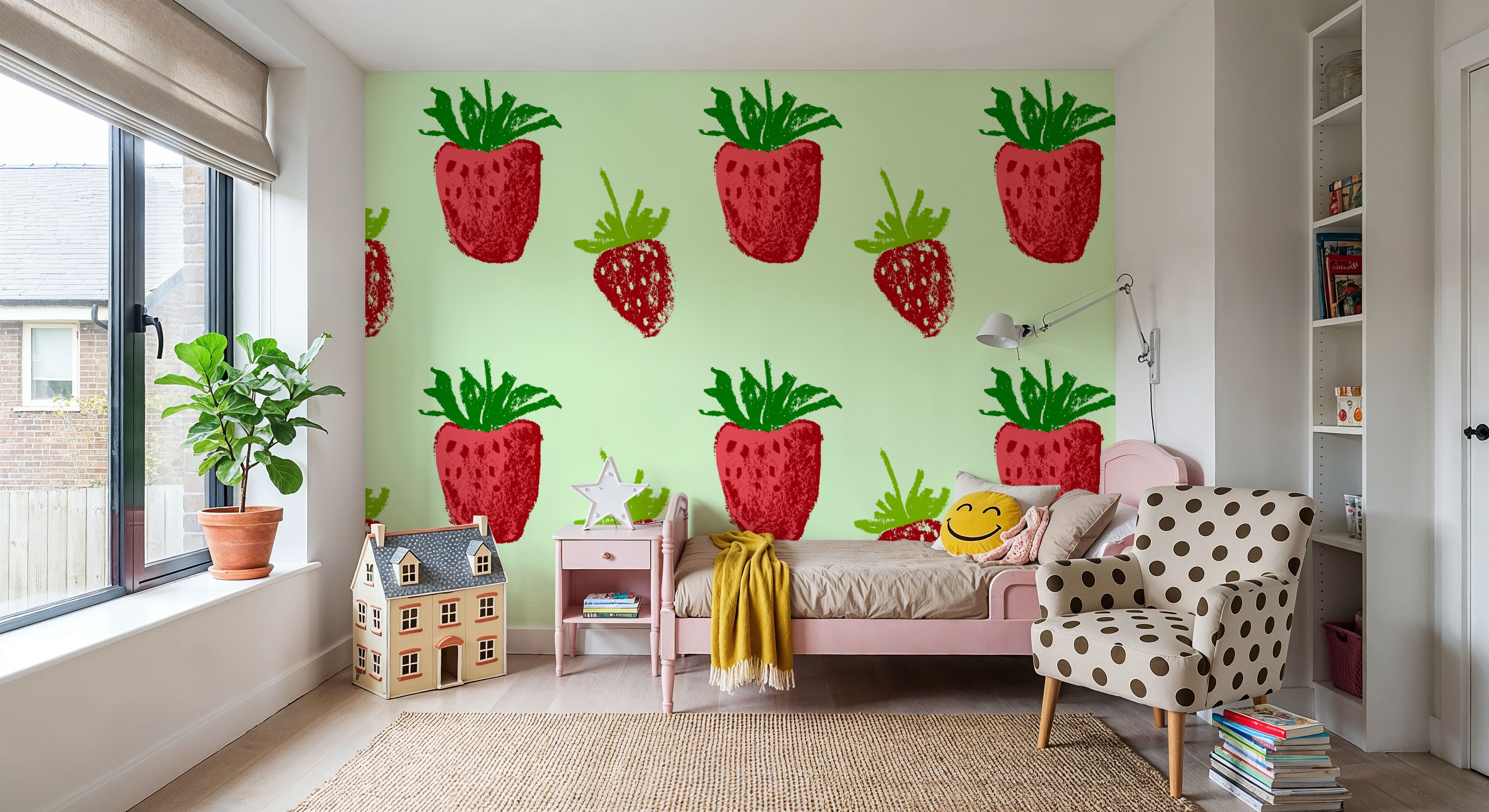 Strawberry Stamp, Wallpaper