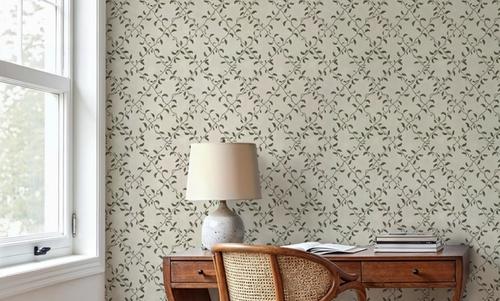 Emerald Trellis Petite, Cream