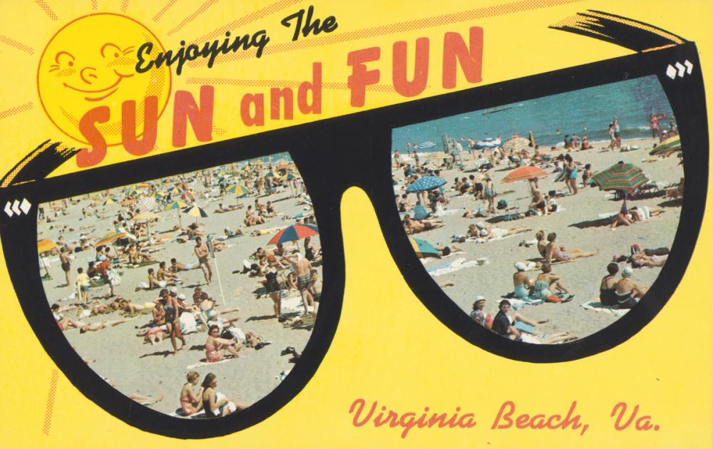 Greetings from the Sun and the Fun - Screenprint Postcard