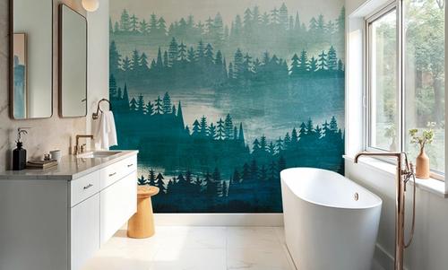 Mountainscape Blue