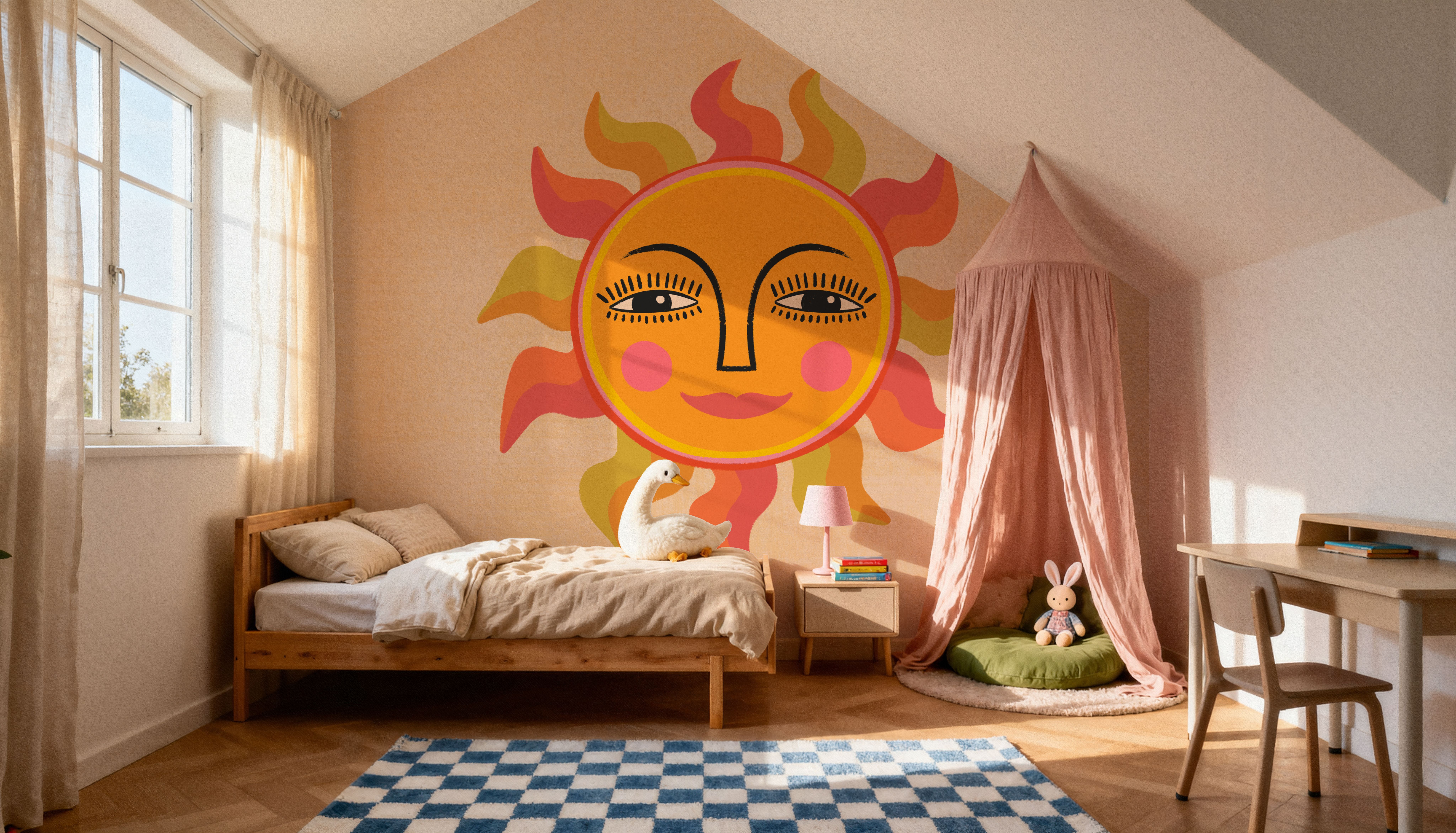 Cute Retro Sun