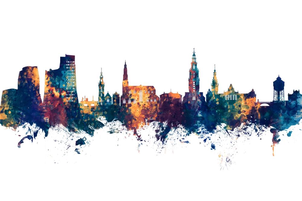 Groningen The Netherlands Skyline 