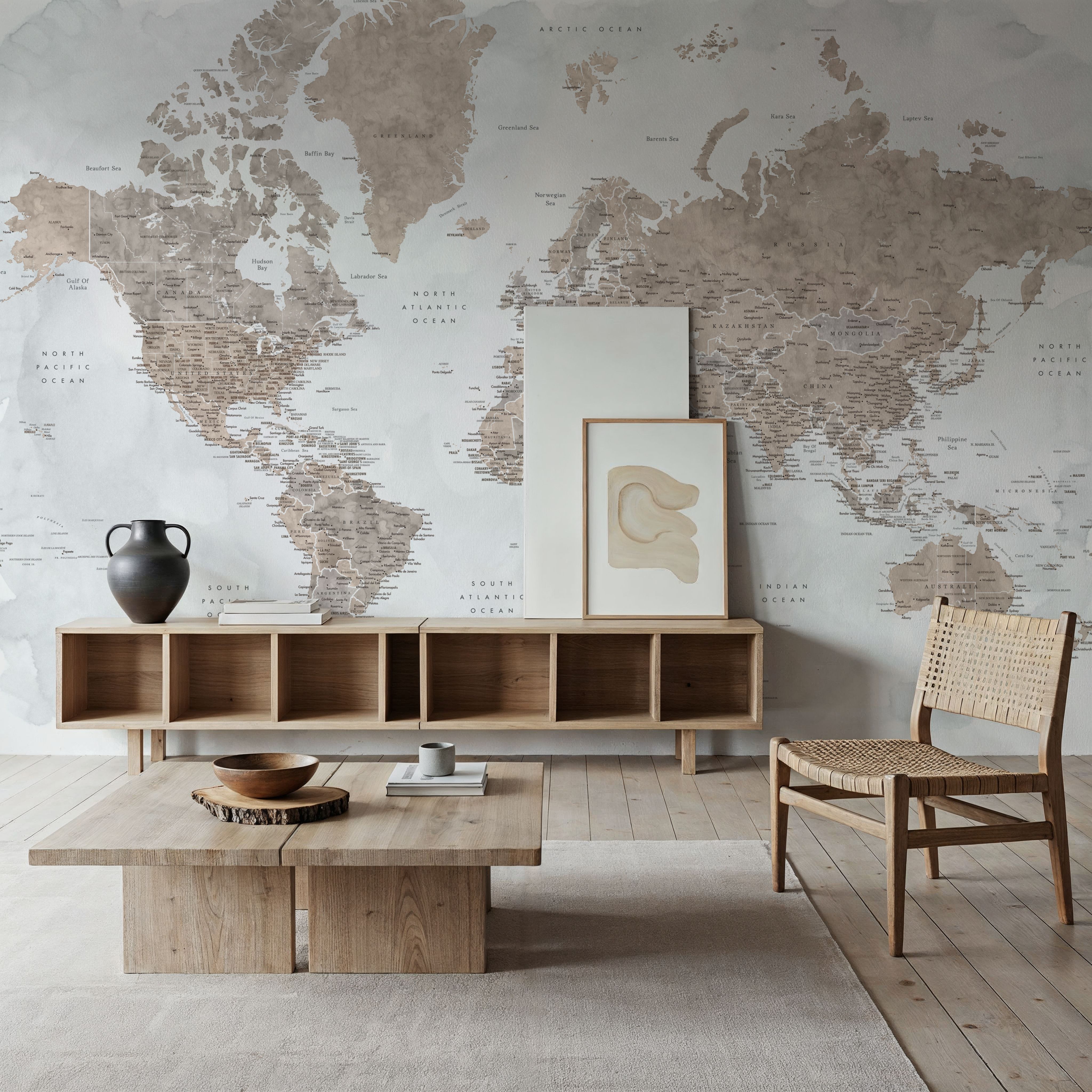 World Map Cities - Calista